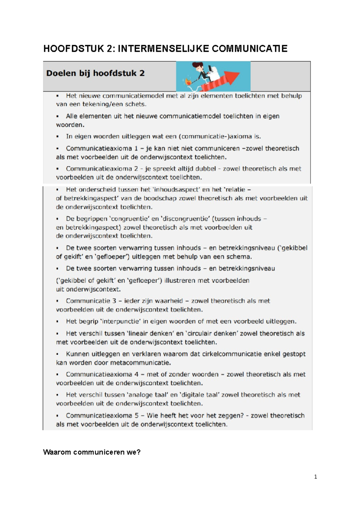 Samenvatting hoofdstuk 2: Communicatie tussen leerlingen en ouders ...