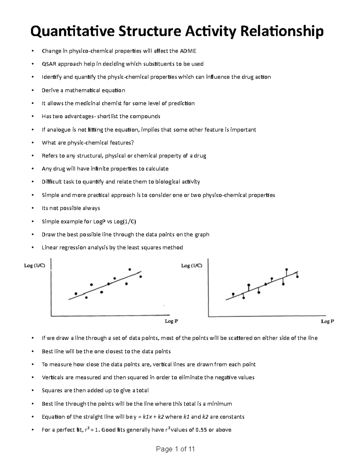 Chapter - 39 QSAR - Page 1 of 11 Quantitative Structure Activity ...