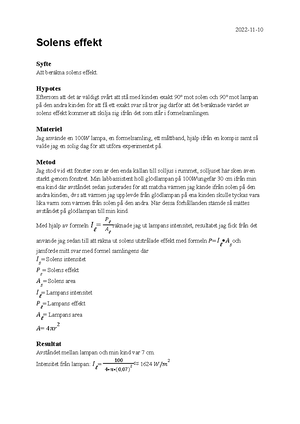 Fy2 Lab Gungan Och Harmonisk Svängning Ahmad Alhamid 2 - Kurs: Fysik 2 ...