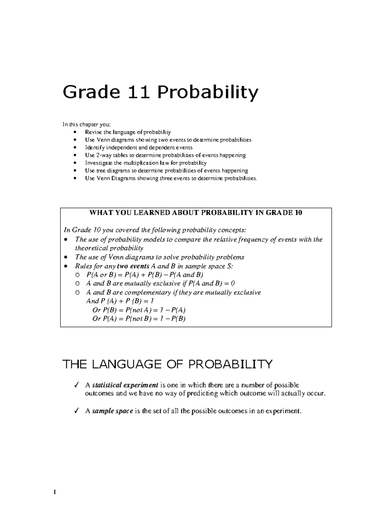 probability and statistics 2 questions and answers pdf grade 11