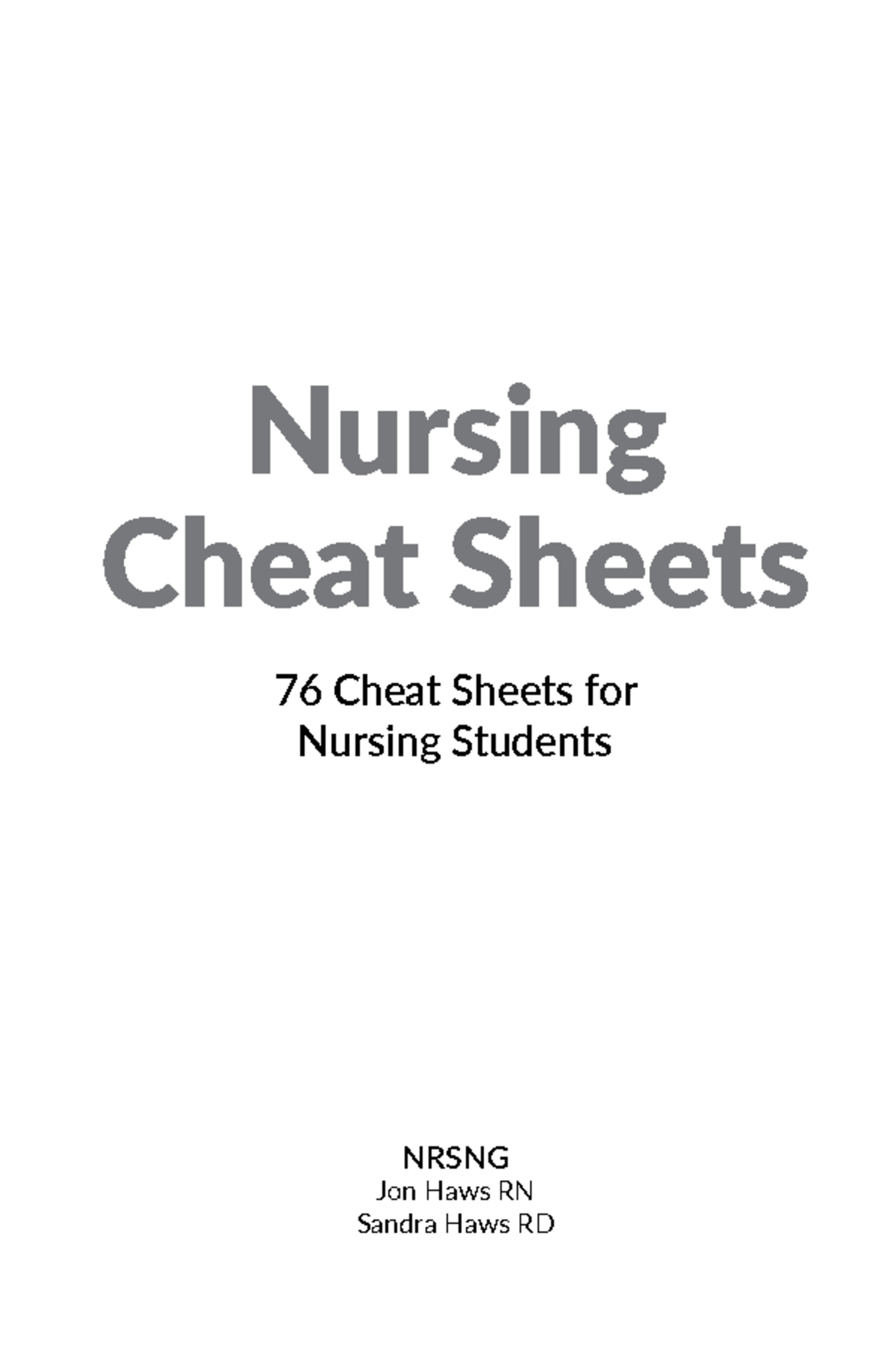 Med Surg Nursing Cheat Sheets 76 Cheat Sheets For Nursing Students 