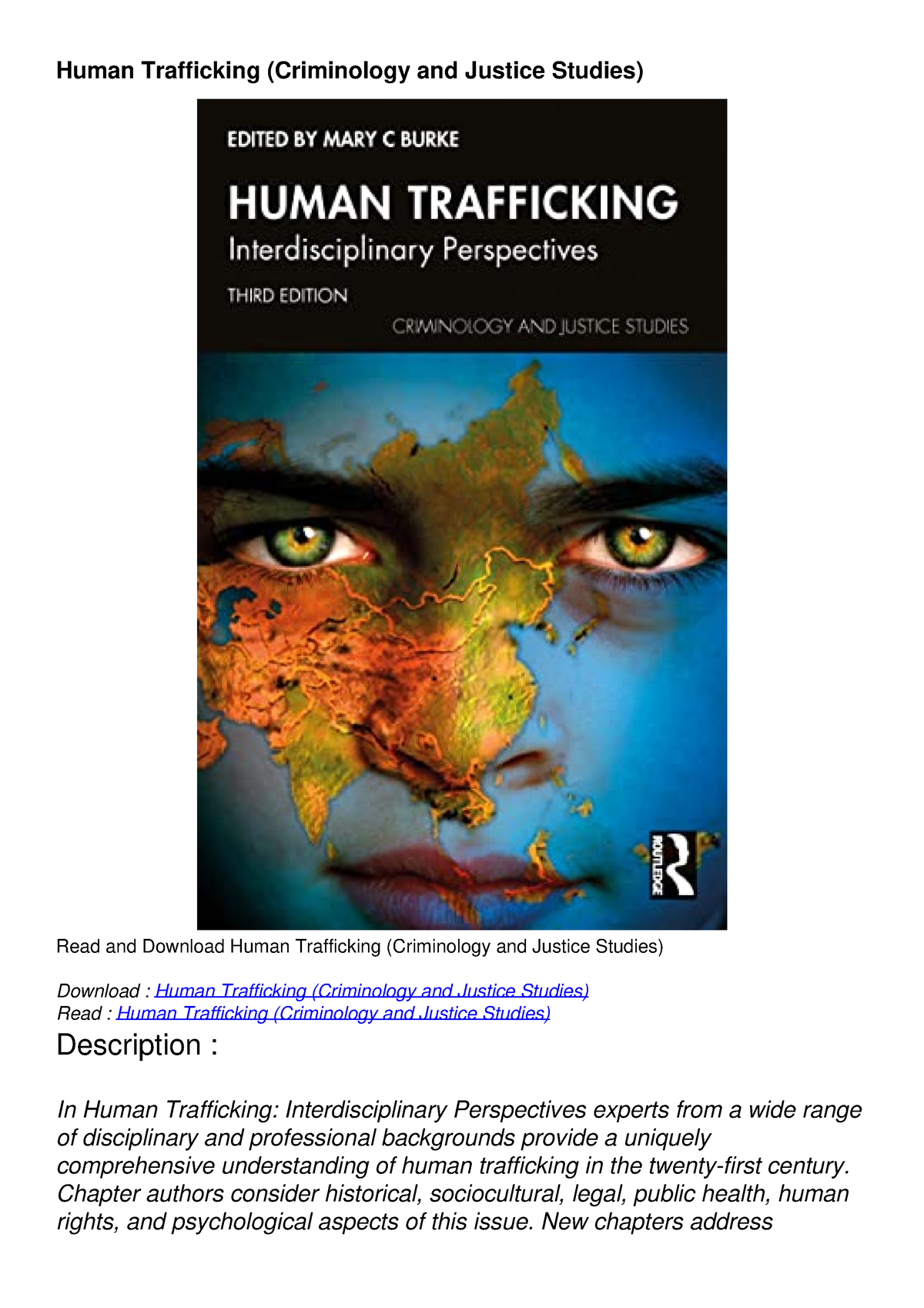 human trafficking law dissertation