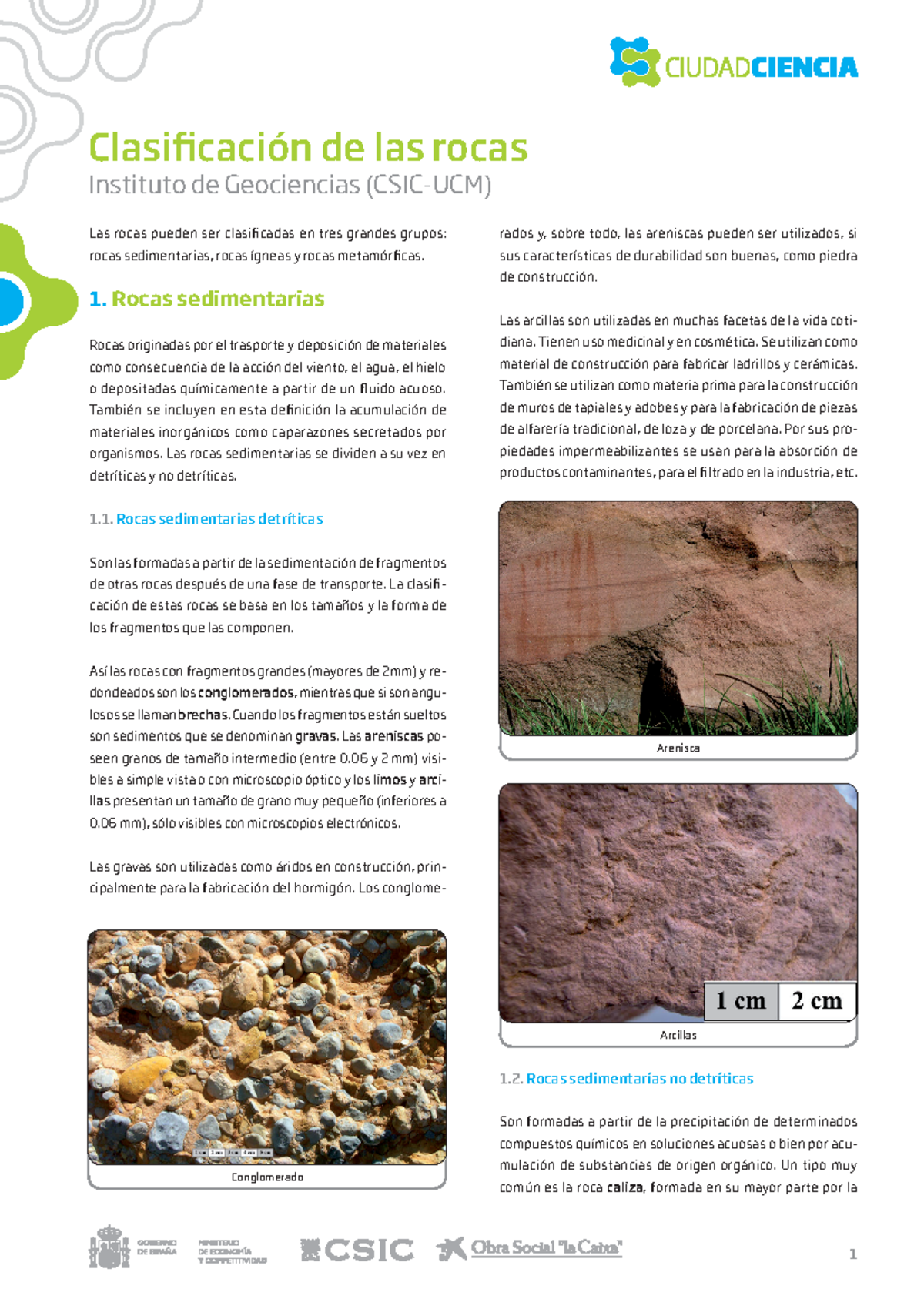 Ficha Clasificacion DE Rocas CC - Instituto de Geociencias (CSIC-UCM ...