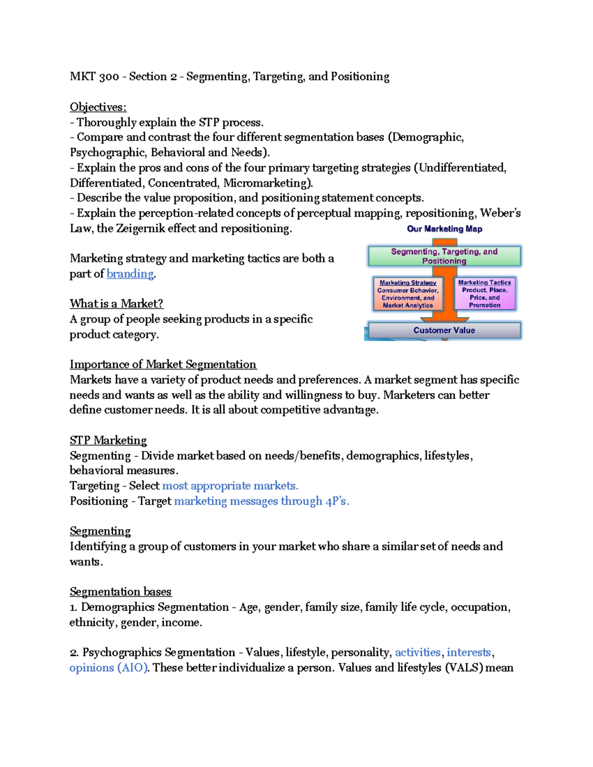 Positioning Value PropositionnCompare MKT mix strategies between your  company and the direct - Studocu