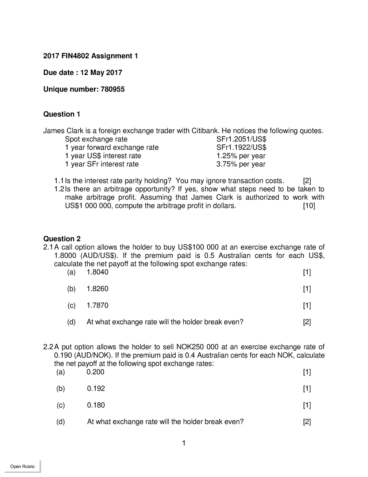 assignment paper 2017