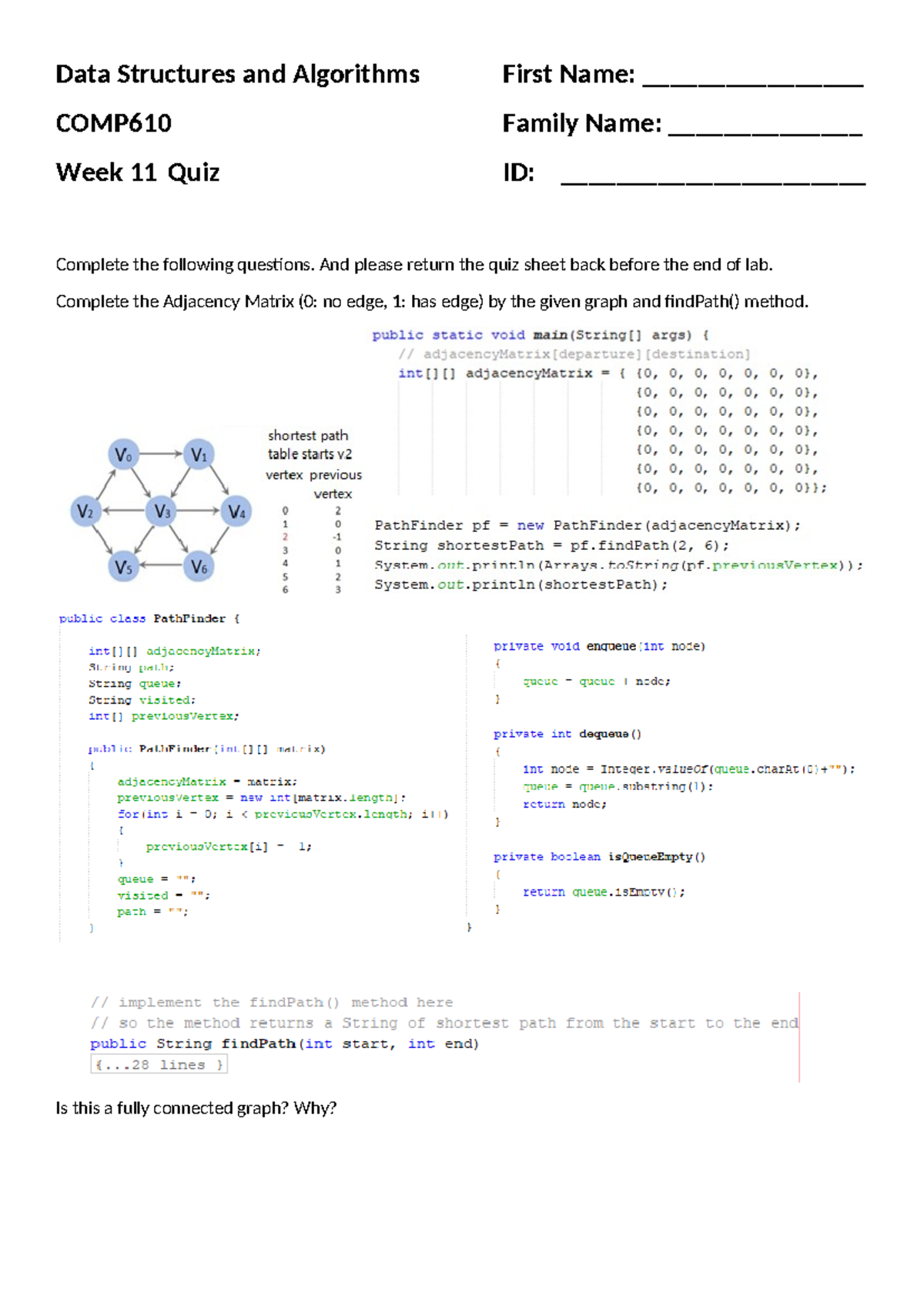 Week 11 - Data Structures and Algorithms - Data Structures and ...