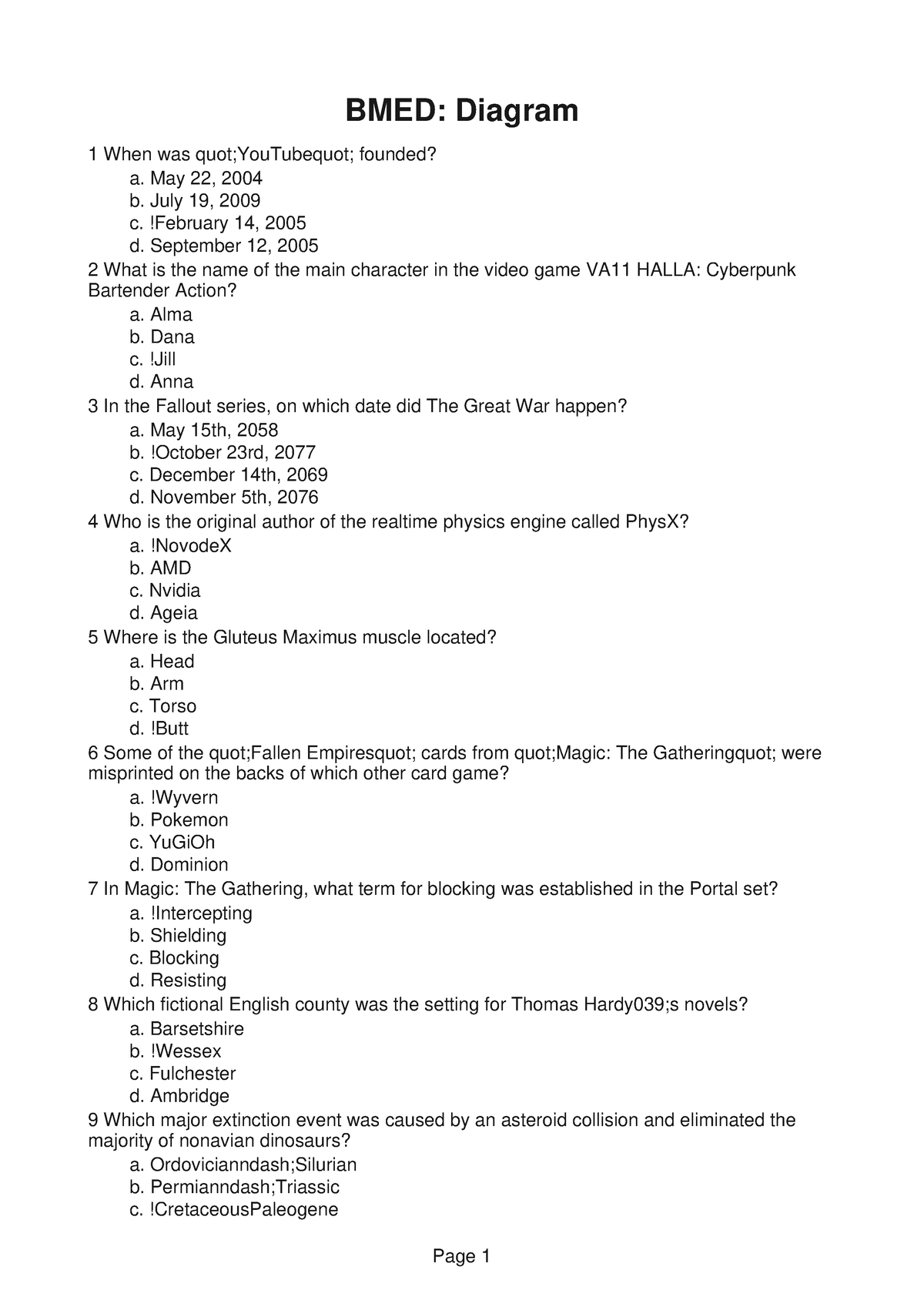 BMED119 Demo 2 - West Visayas State University - BMED: Diagram 1 When ...