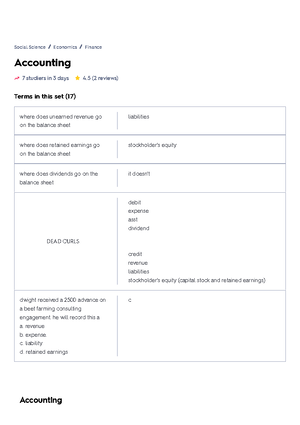 Financial Accounting Flashcards Quiz - Financial Accounting 32 studiers ...