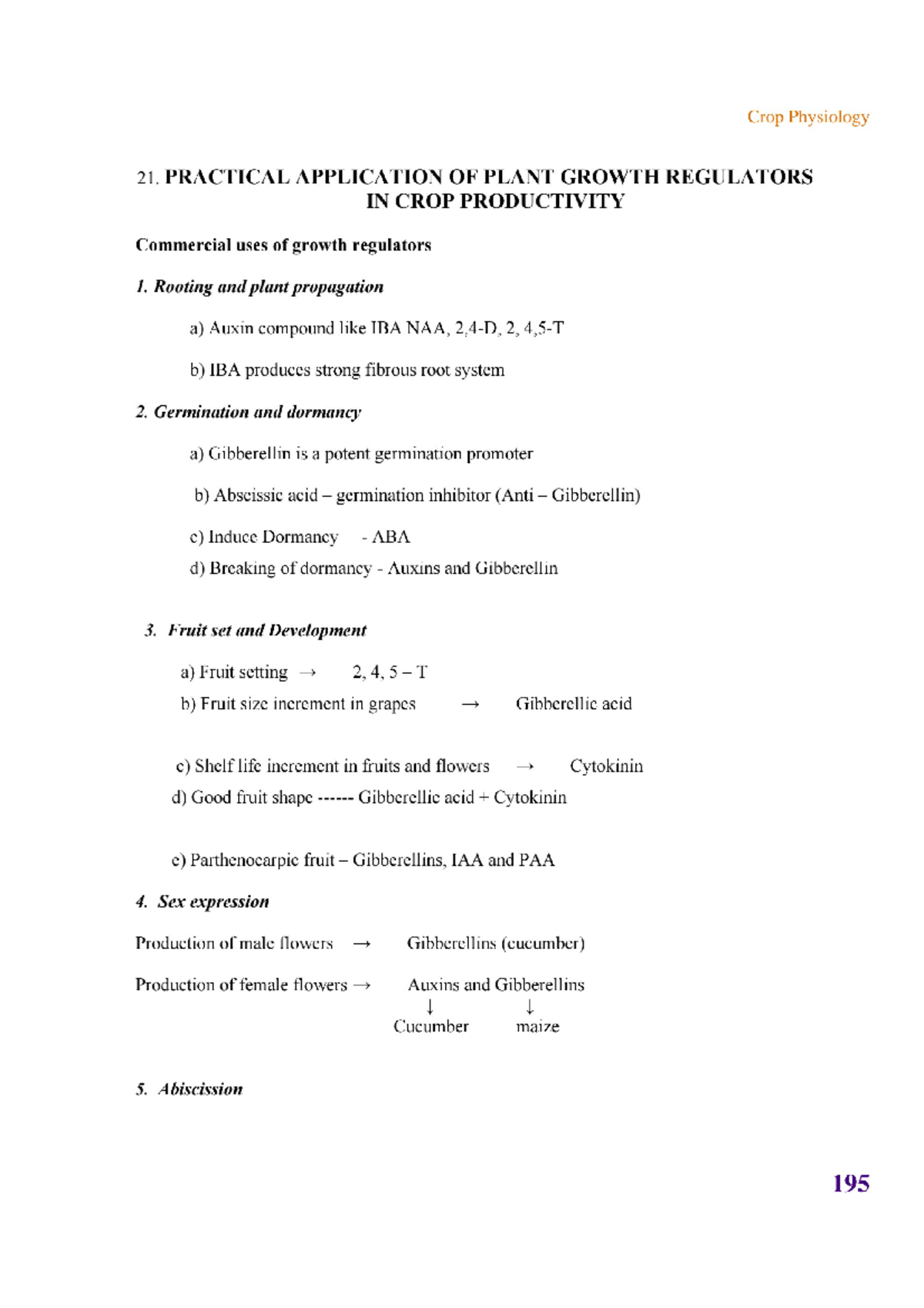 Crop physiology (part 11) Botany ist sem Studocu