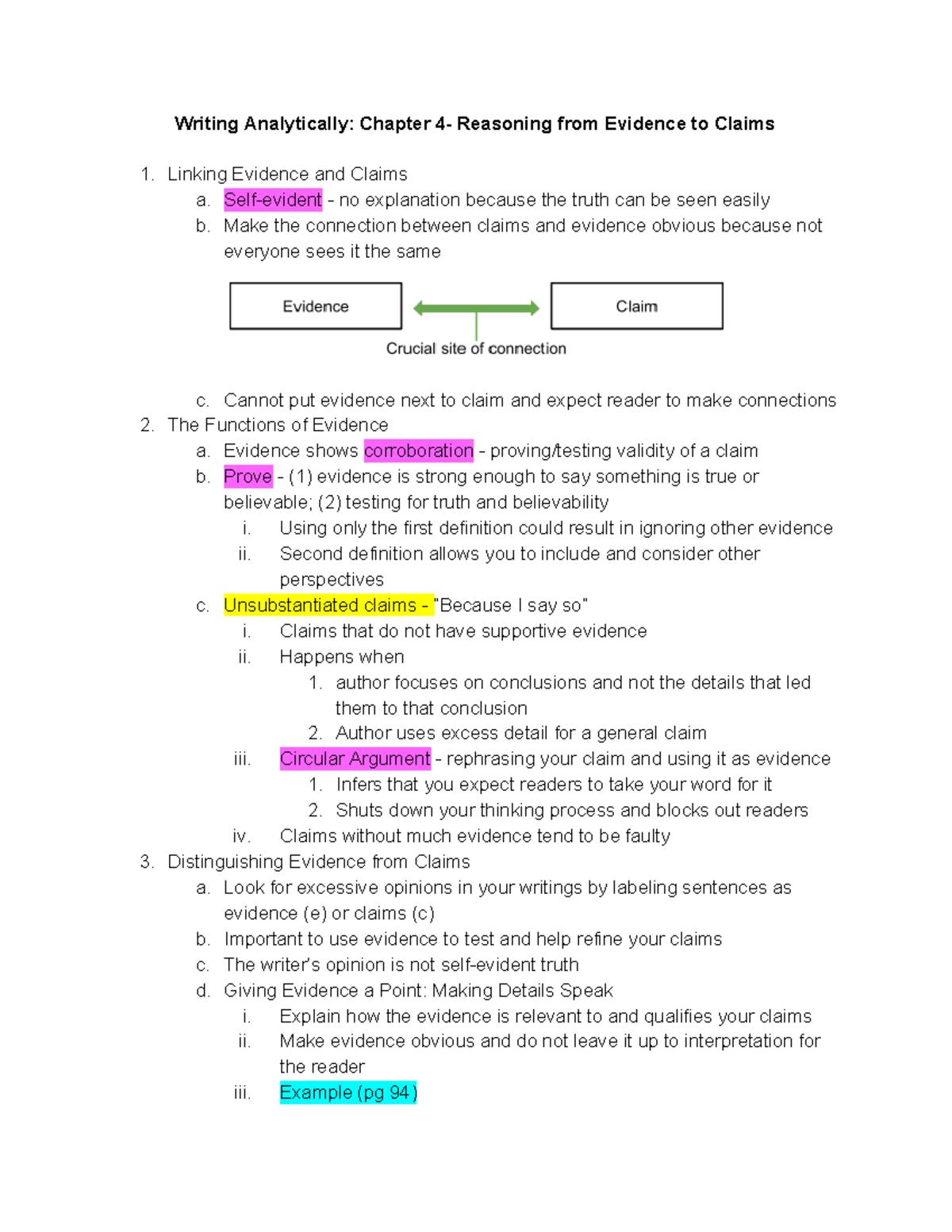 Wrtiting Analytically - Chapter 4 Notes - Writing Analytically: Chapter ...
