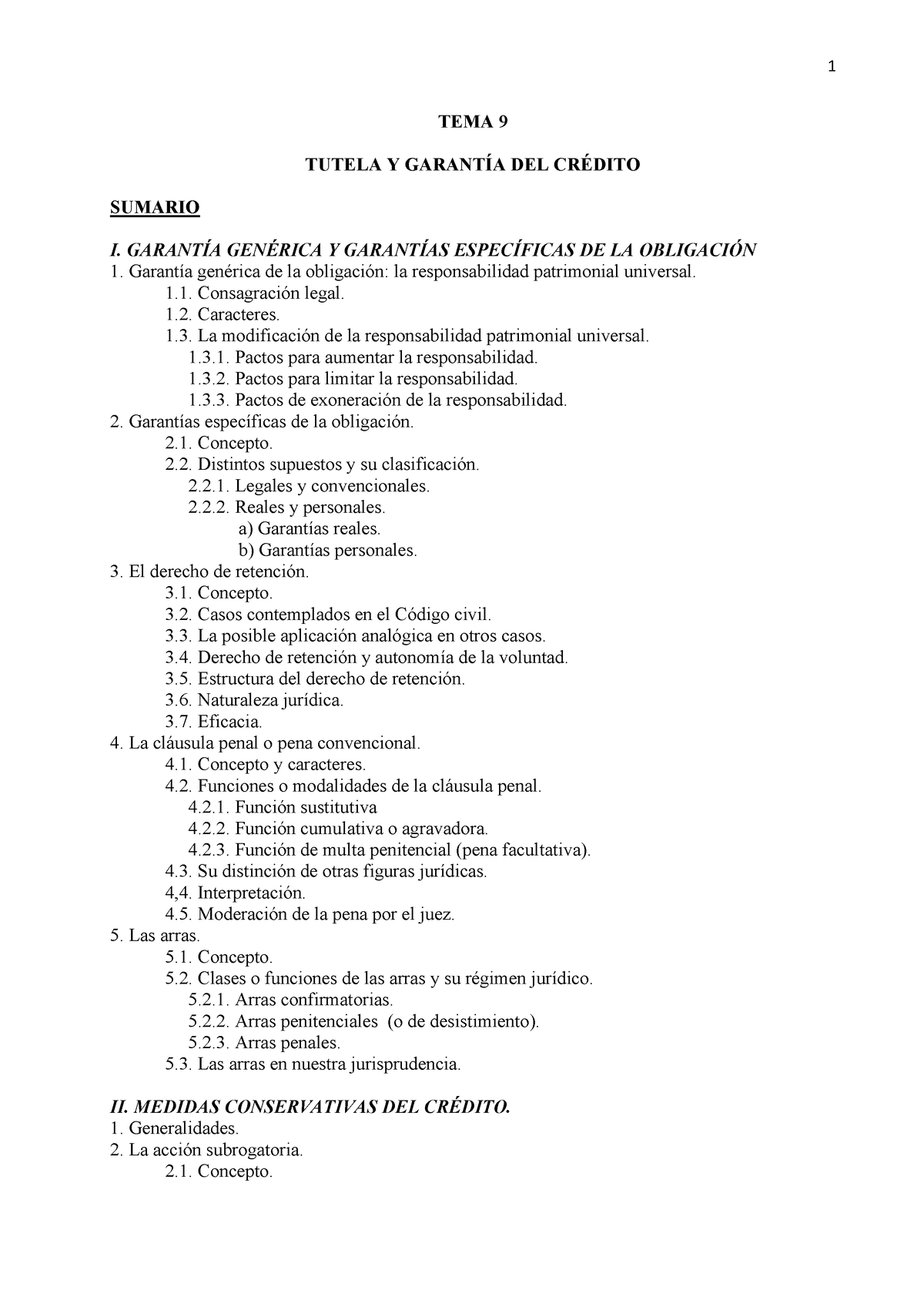 Lección 9 Manual Carlos Lasarte Nuy Buenos - TEMA 9 TUTELA Y GARANTÍA ...