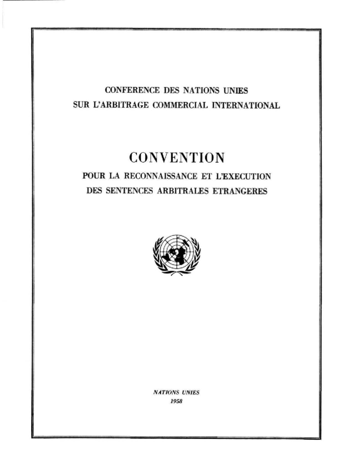 un new york convention 1958