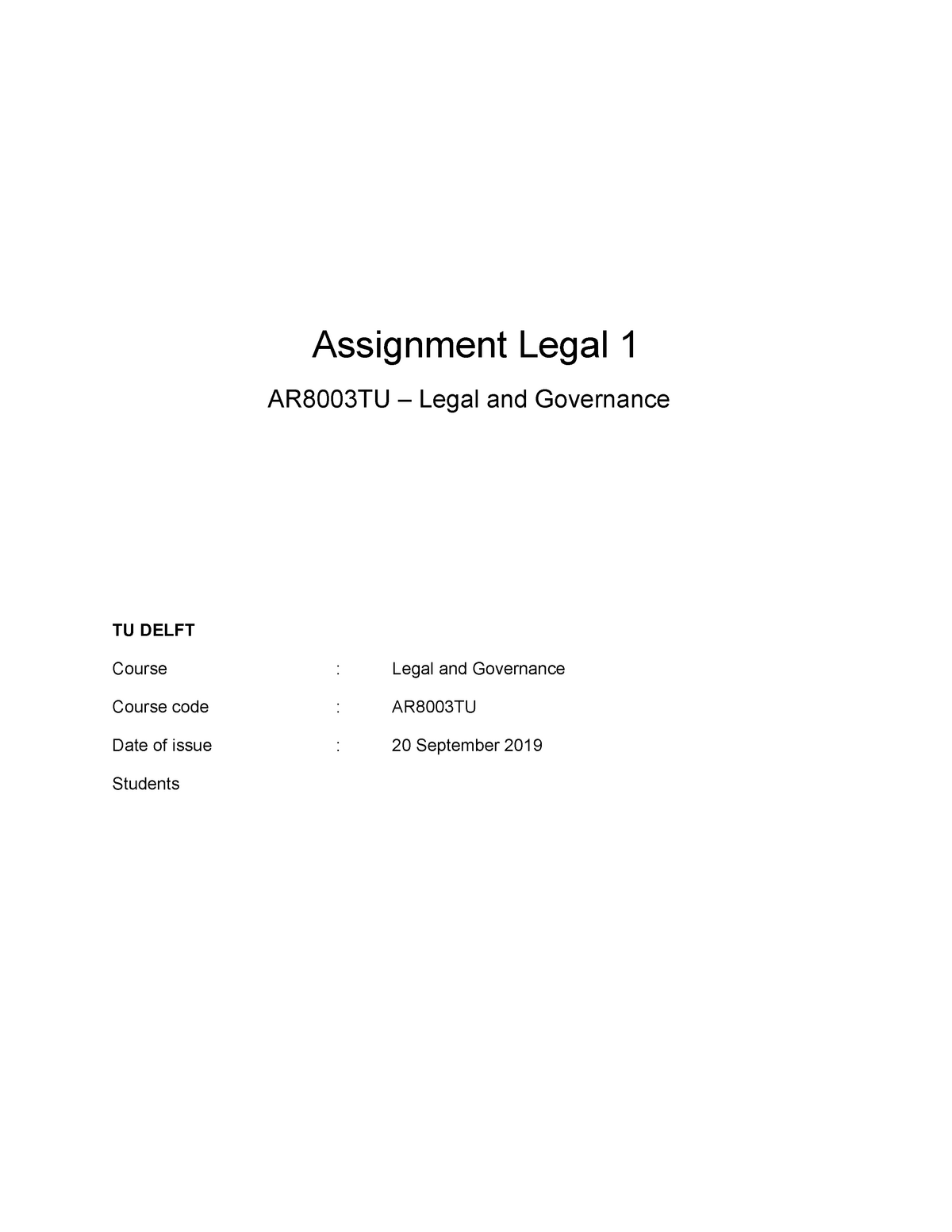 assignment legal means