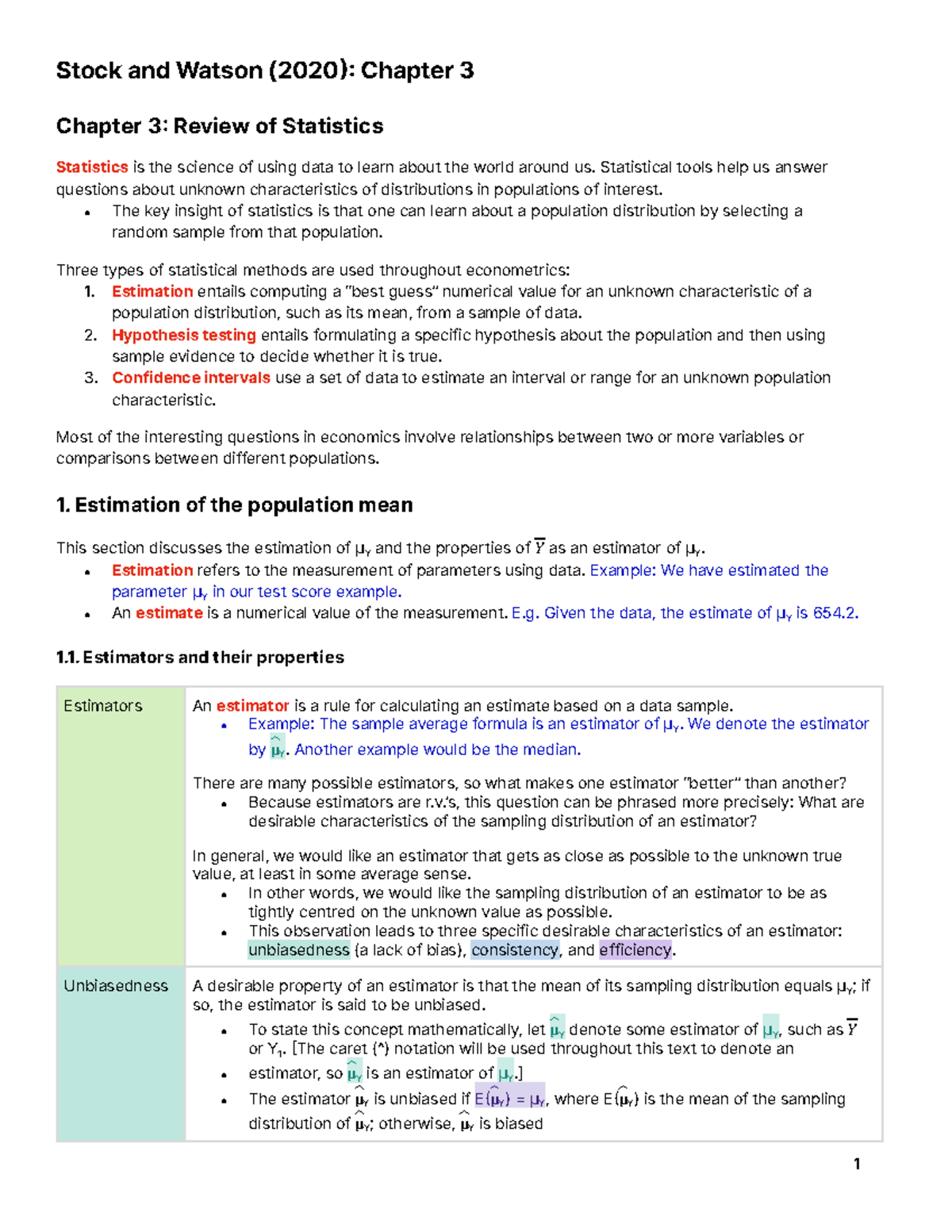 23571 Intro ECON - Stock and Watson (2020) Chapter 3 - ####### Chapter ...