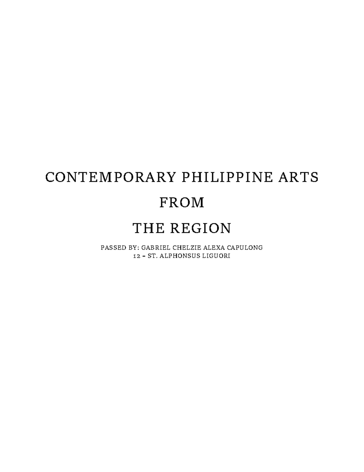 Contemporary Philippine ART2 Q4 ACT 3-Gabbie - CONTEMPORARY PHILIPPINE ...