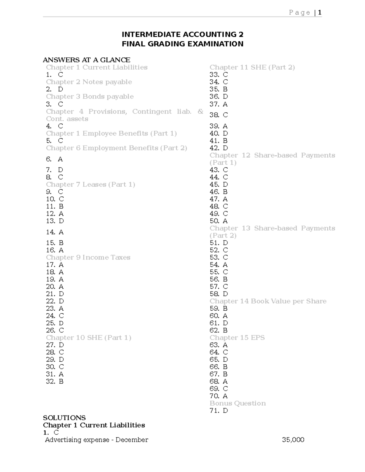 Final- Grading-EXAM 2021 KEY- Answers - INTERMEDIATE ACCOUNTING 2 FINAL ...