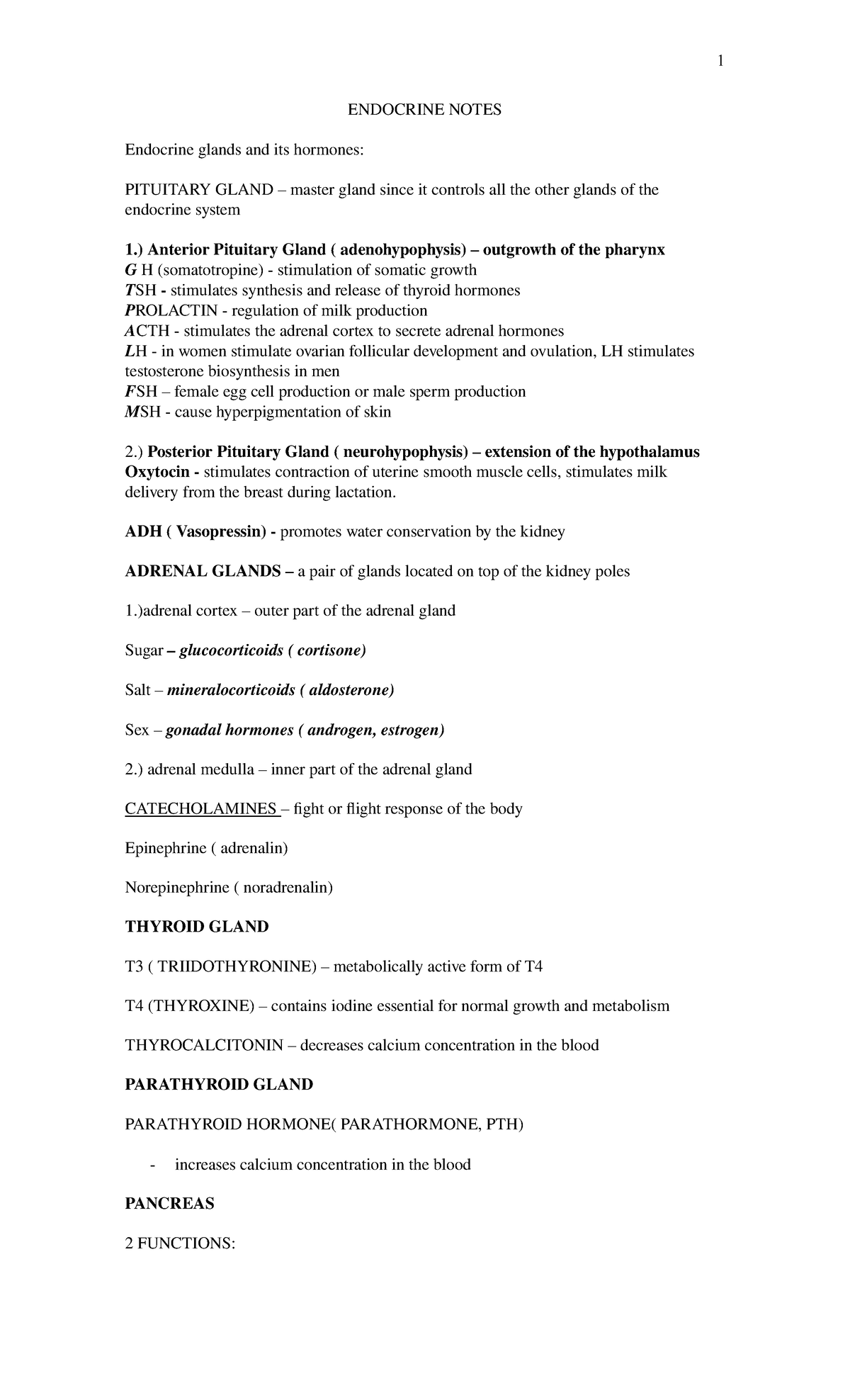 ENDOCRINE PHYSIOLOGY NOTES PDF visual data 6