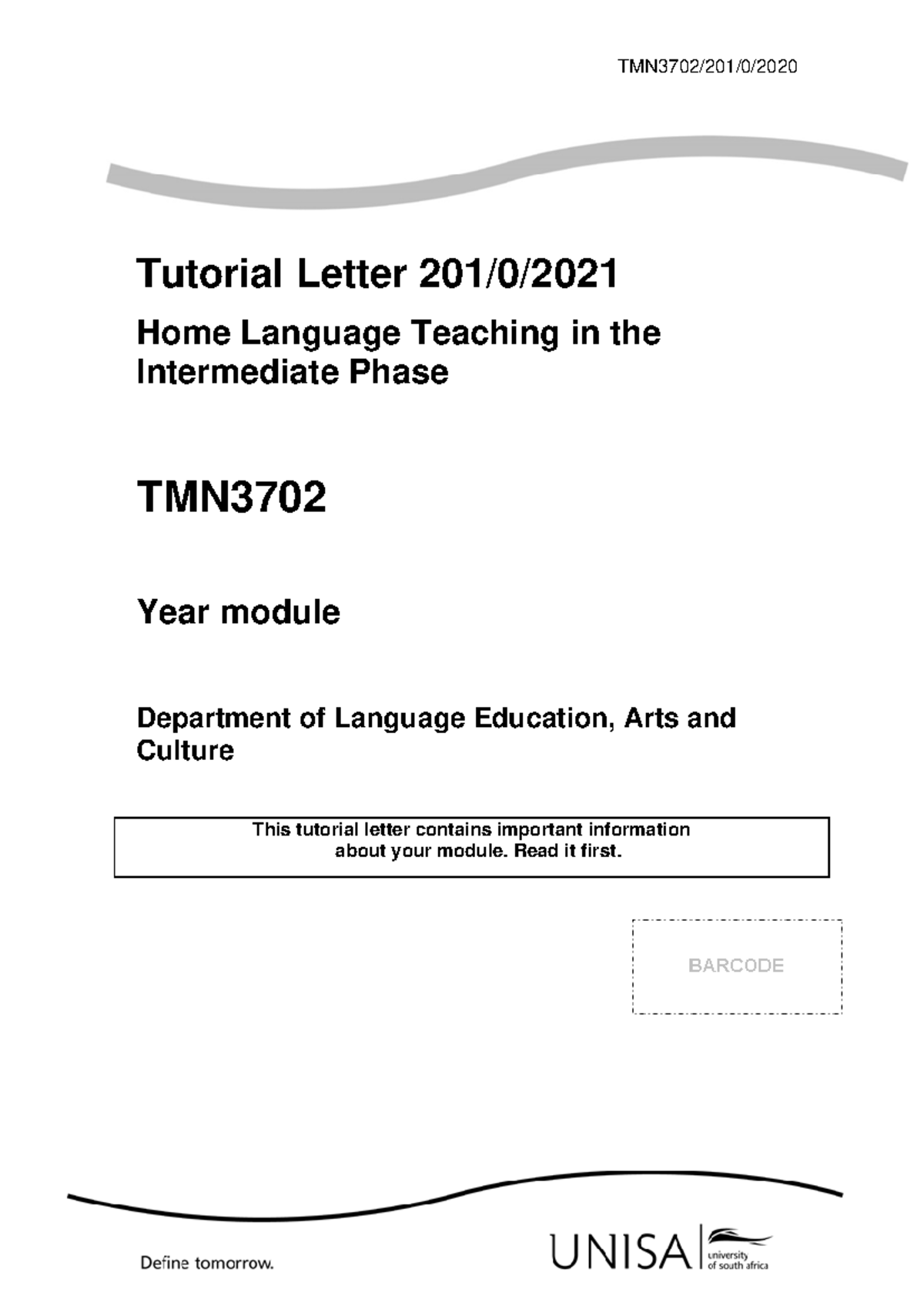 TMN3701 Teaching English Additional Language Assignment Answers ...