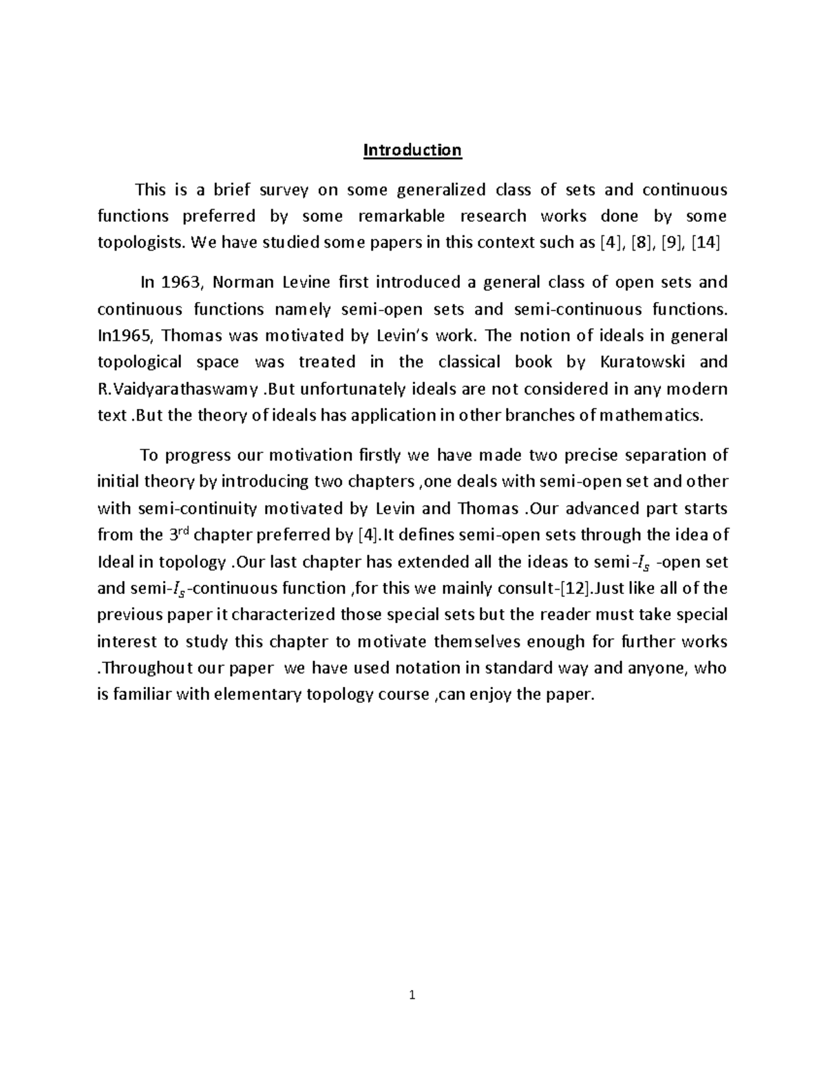 MSc Dissertation - This is a overview of Semi-open set, Semi continuity ...