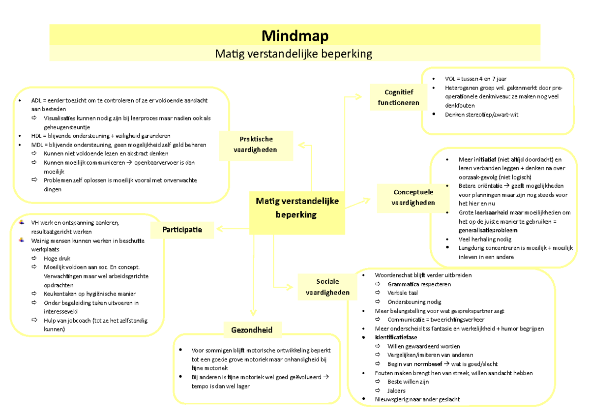 145 - Mindmap - Mindmap Matig Verstandelijke Beperking Meer Initiatief ...