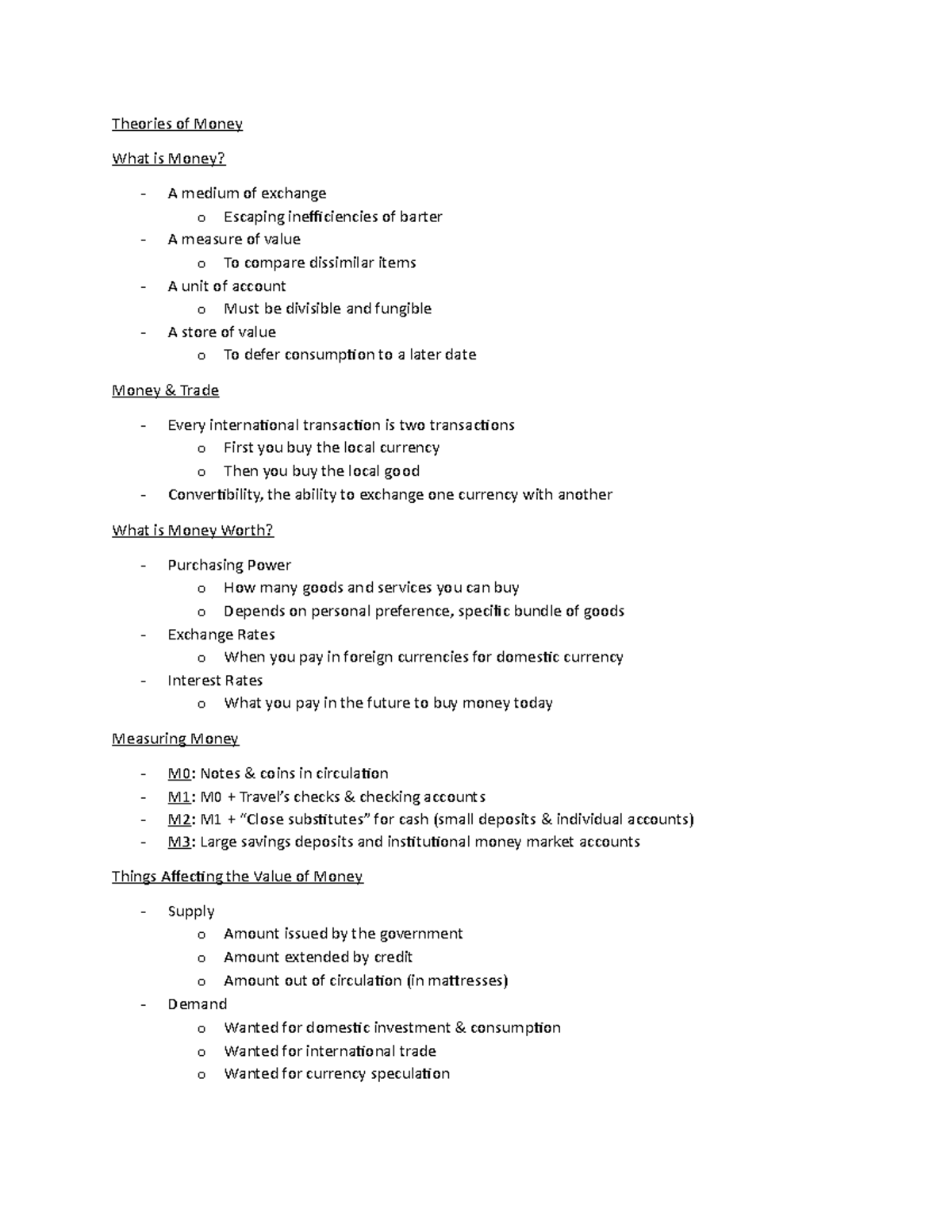 9-9-15-lecture-notes-9-9-15-theories-of-money-what-is-money-a