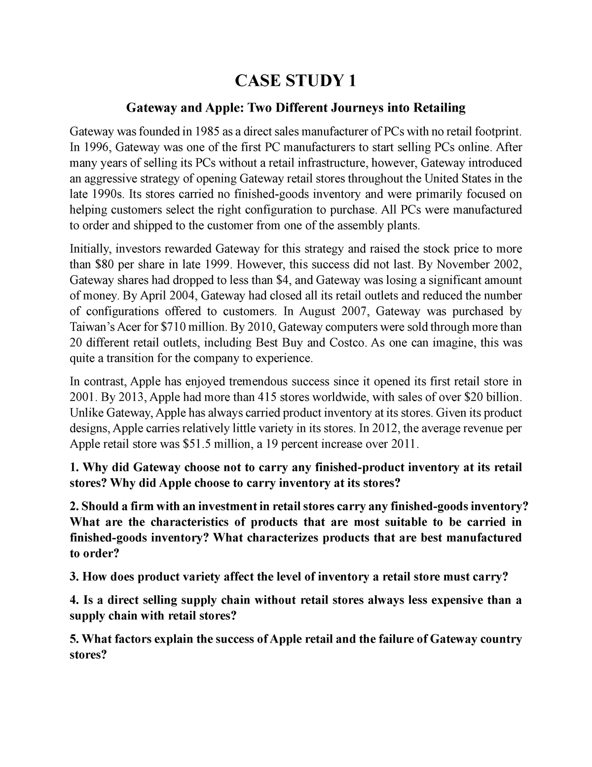 gateway and apple case study