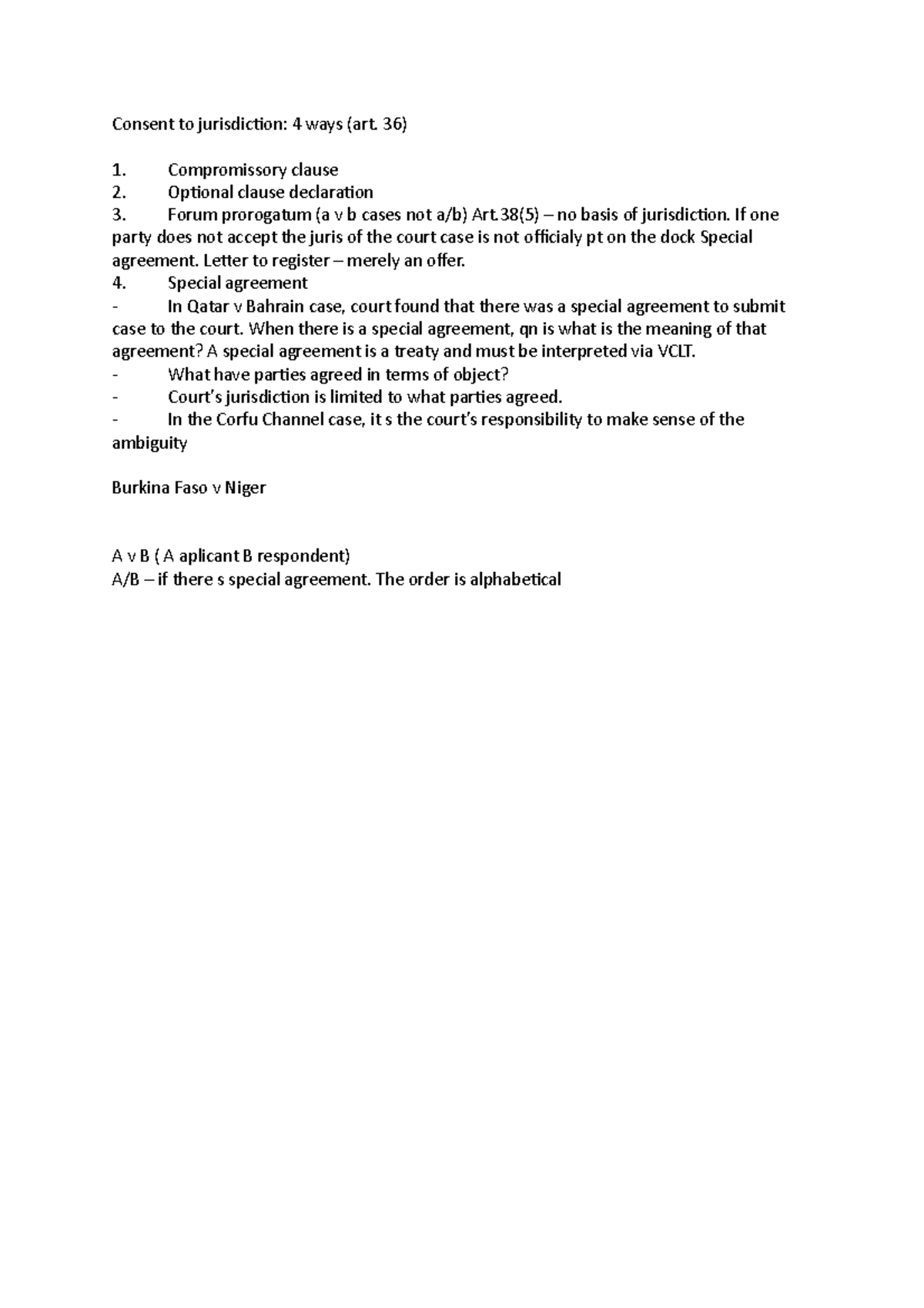 Consent to jurisdiction in international investment law Consent to