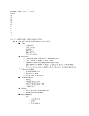 Pharmacology 2 Exam 3 - Pharmacology 2 Exam 3 Chapter 42: Introduction ...