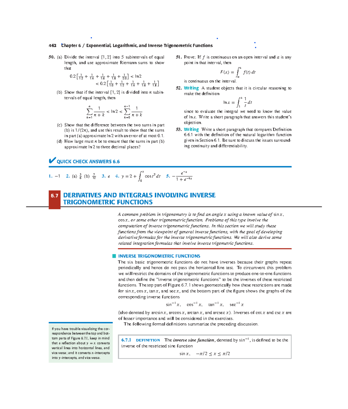 Math work ch6-7 - math work - 462 Chapter 6 / Exponential, Logarithmic ...