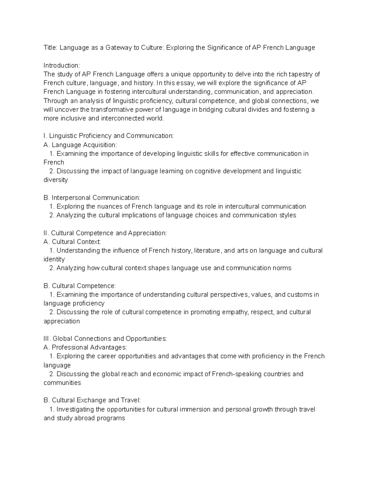 Title Language as a Gateway to Culture Exploring the Significance of AP ...