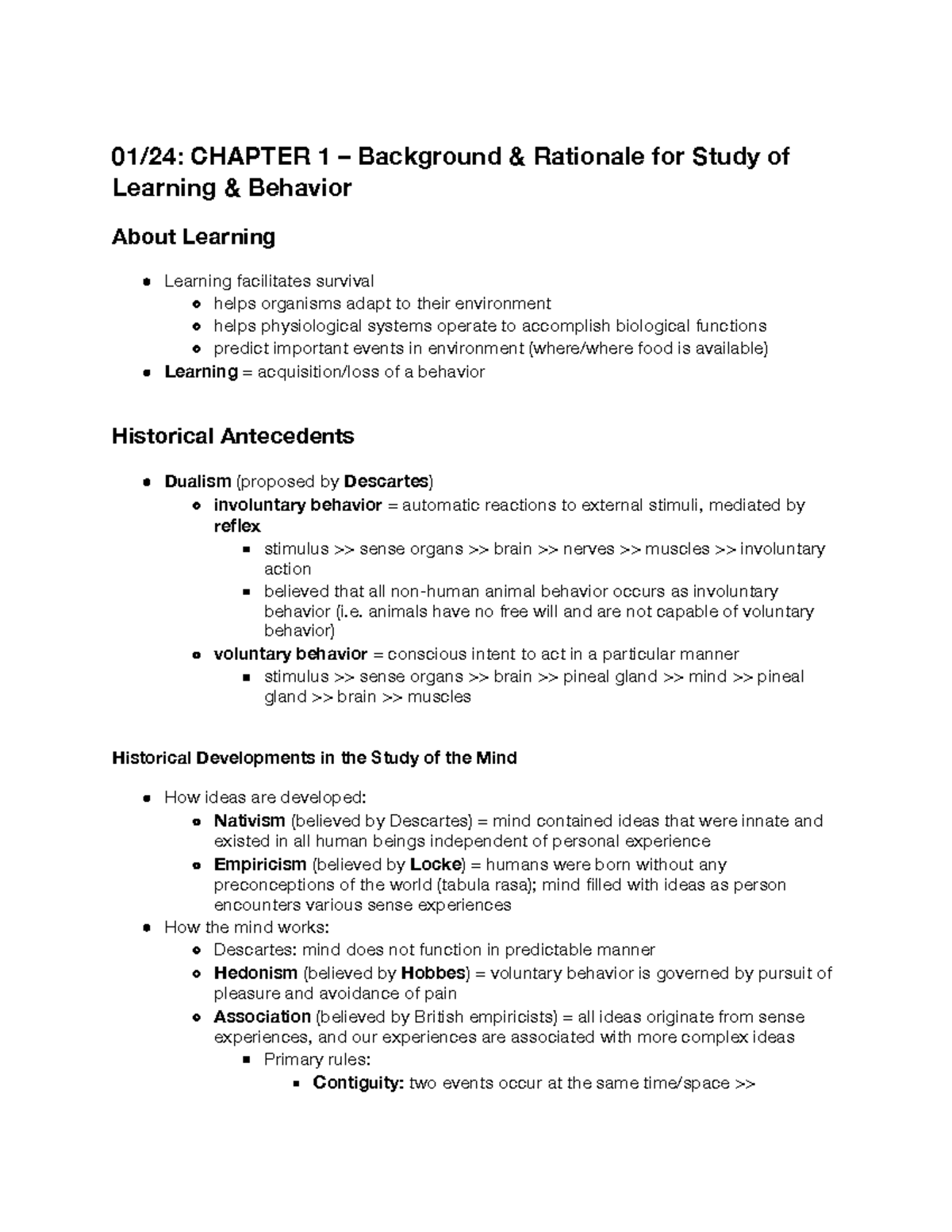 Chapter 1 - textbook notes - 01/24: CHAPTER 1 – Background & Rationale ...
