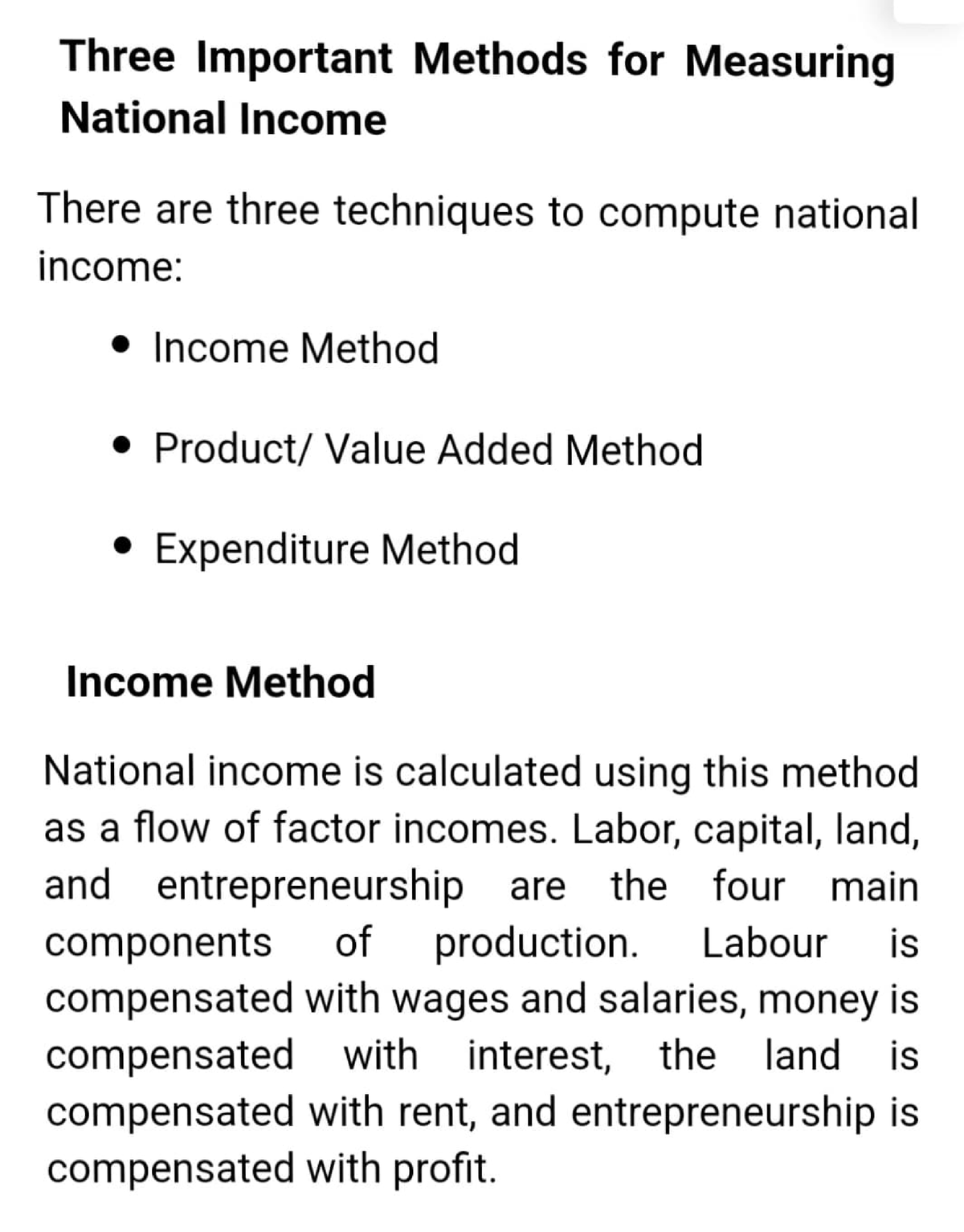 Measures Of National Income - Three Important Methods For Measuring ...