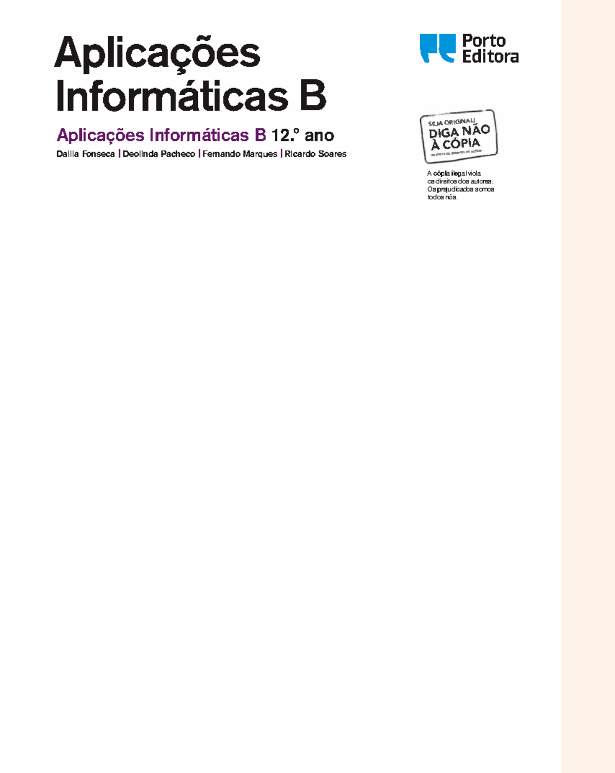 Aplicações Informáticas B - º Ano Dalila Fonseca I Deolinda Pacheco I ...