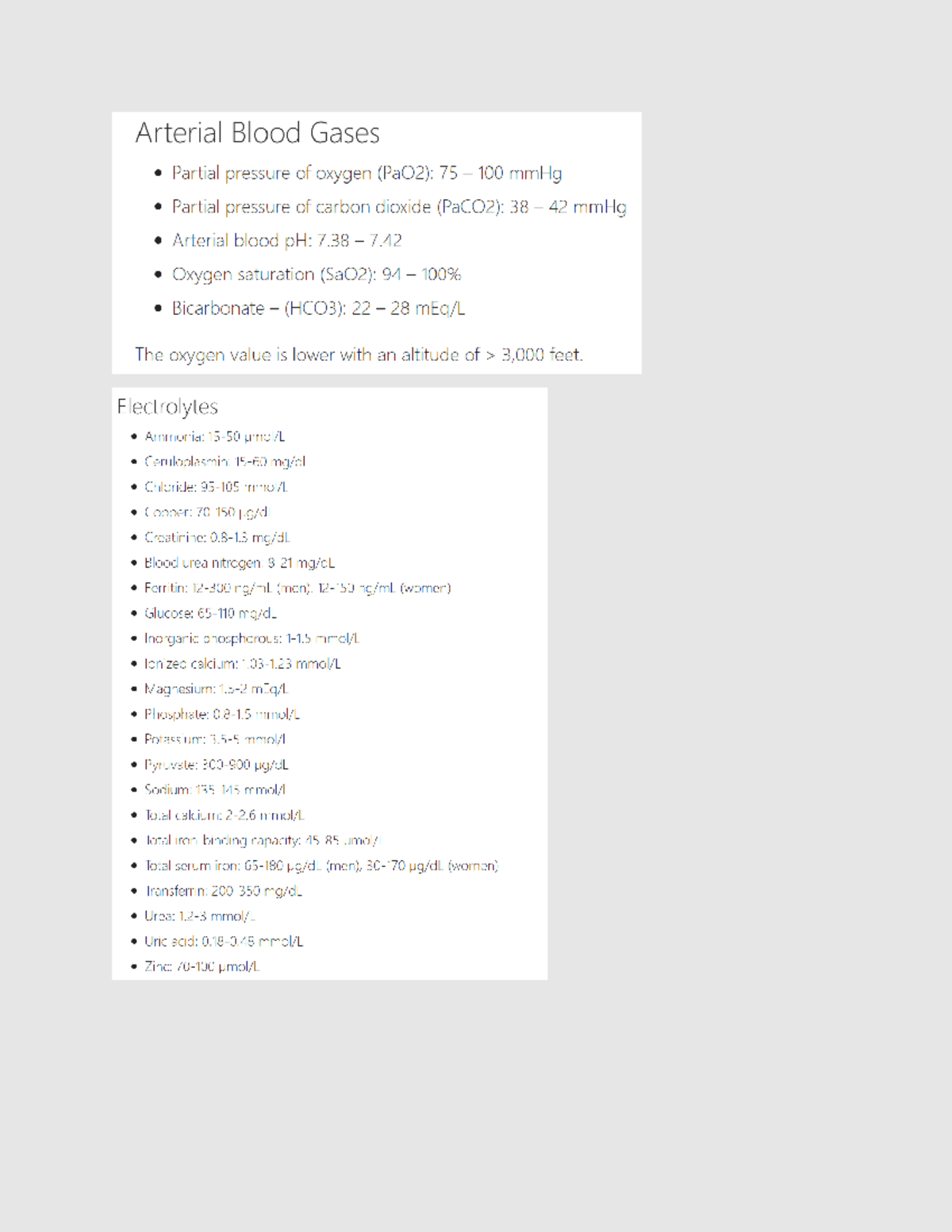 LAB Values - Summary English Composition - EN 101 - Studocu