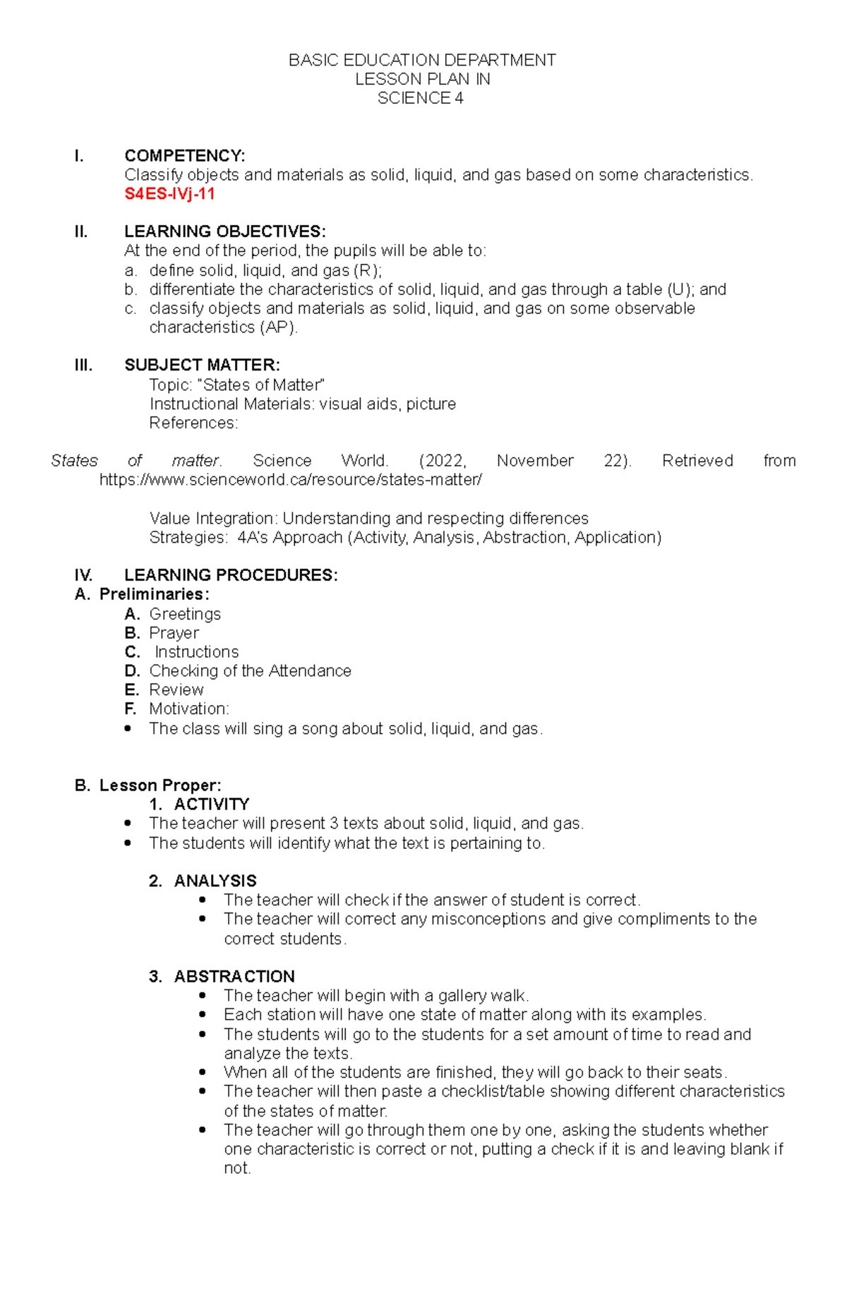 Inbound 2437357278086751840 - BASIC EDUCATION DEPARTMENT LESSON PLAN IN ...