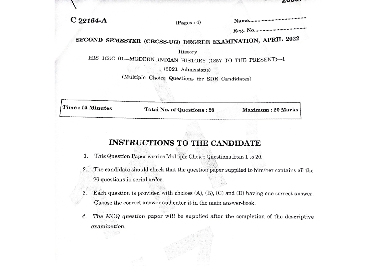 previous-multiple-choice-question-paper-2nd-sem-modern-indian-history