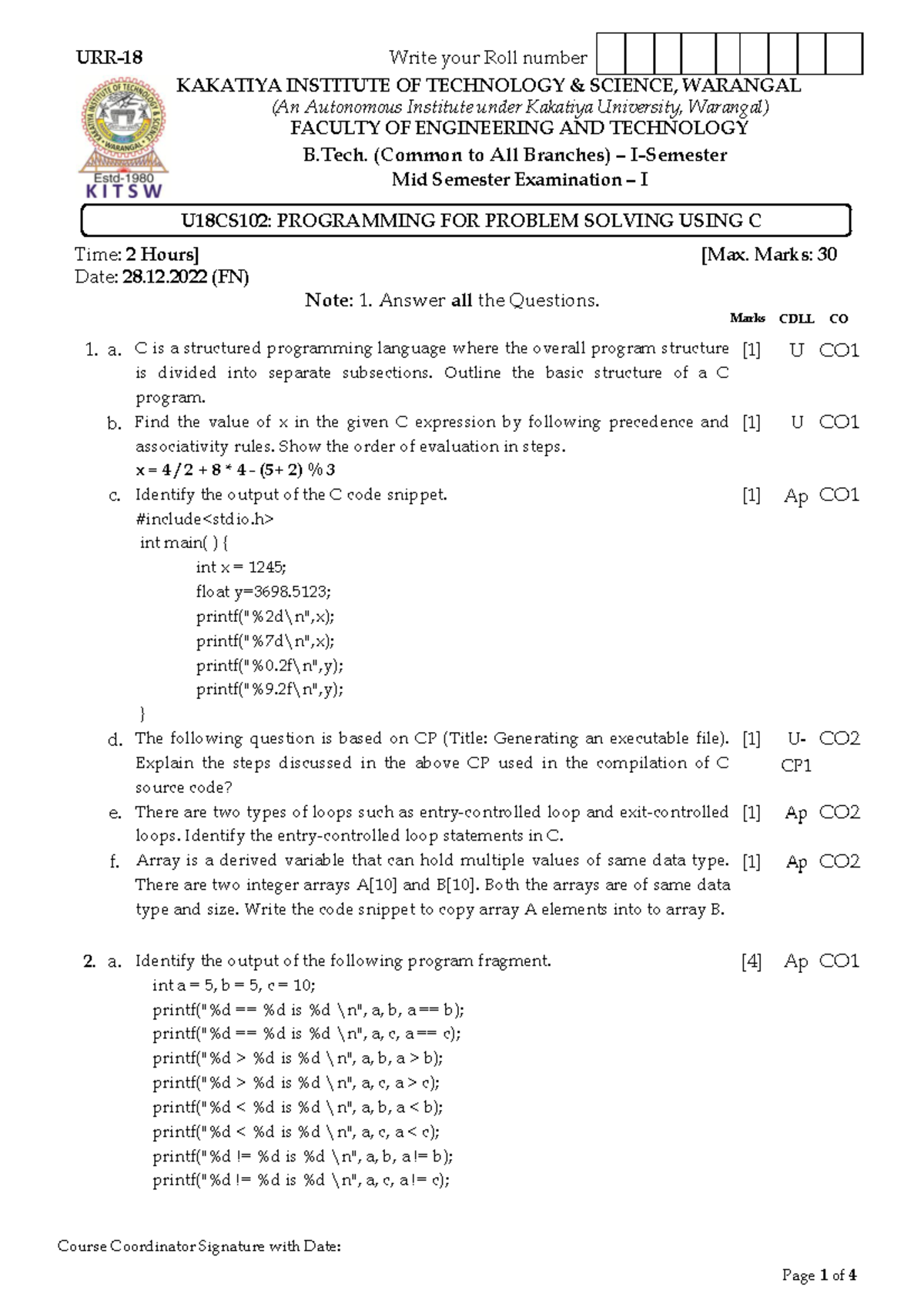 mseqn-important-questions-in-c-language-course-coordinator