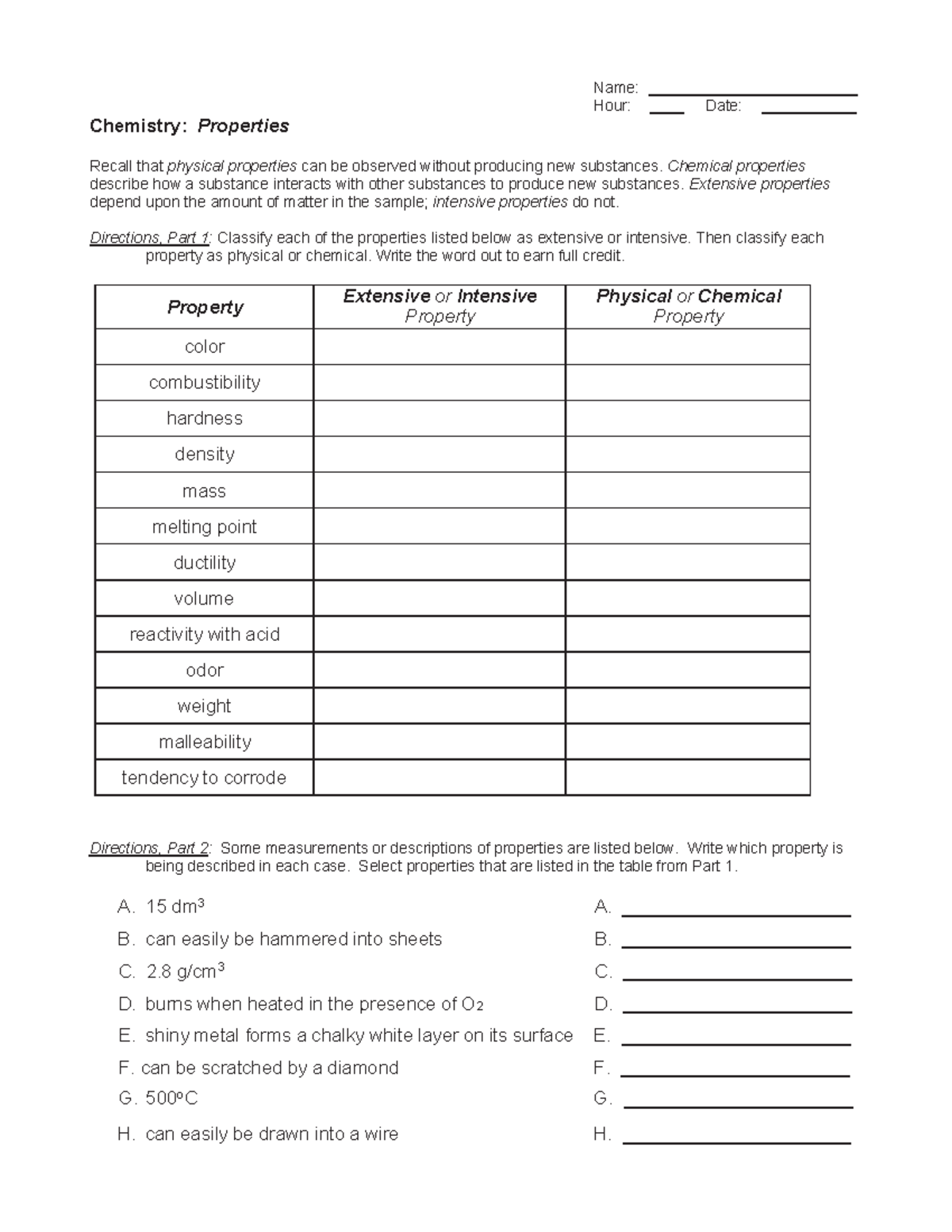 chem-and-phys-prop-worksheet-intensive-name-hour-date-chemistry