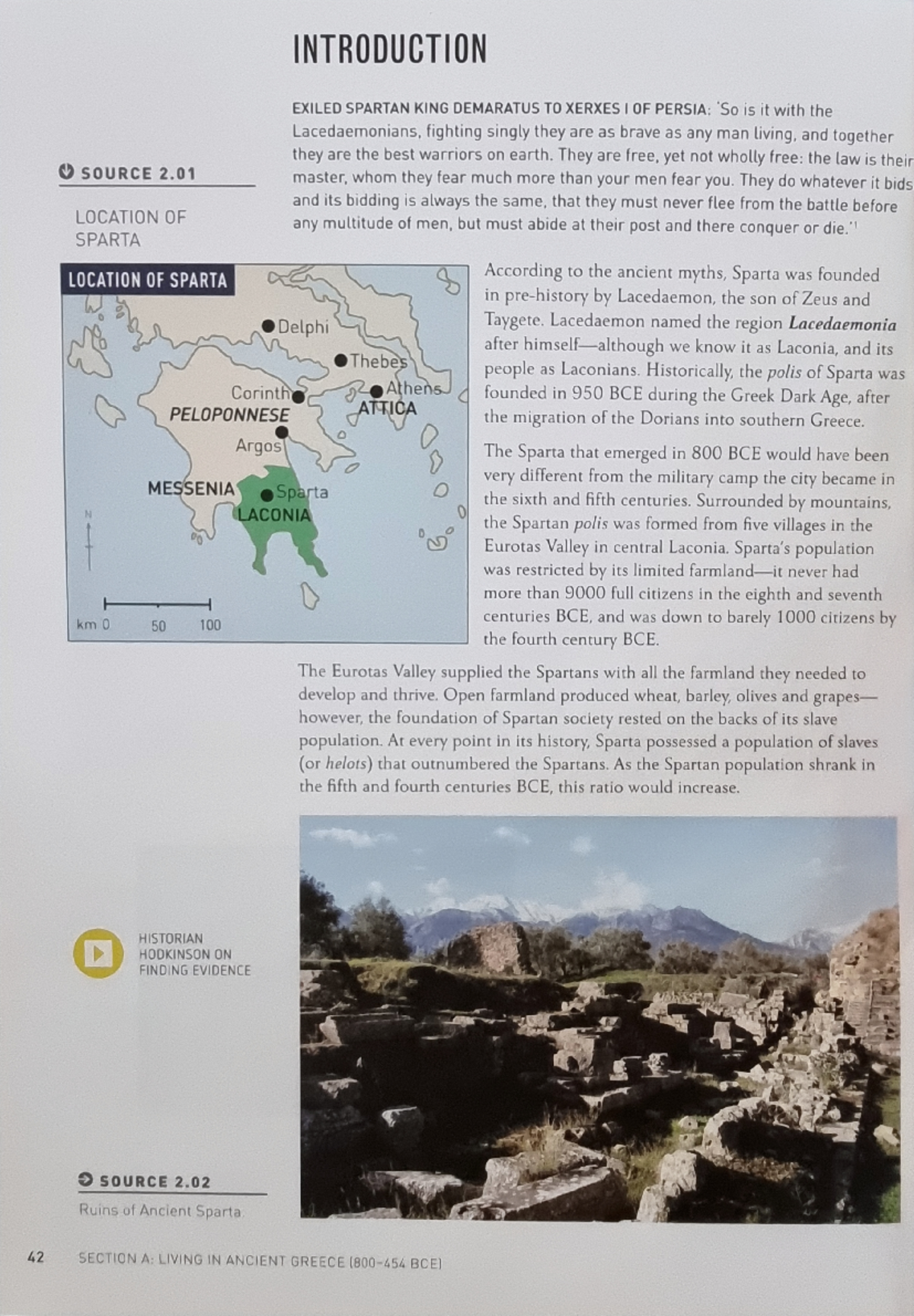 Reading 1 - Origins of Sparta - INTRODUCTION EXILED SPARTAN KING ...