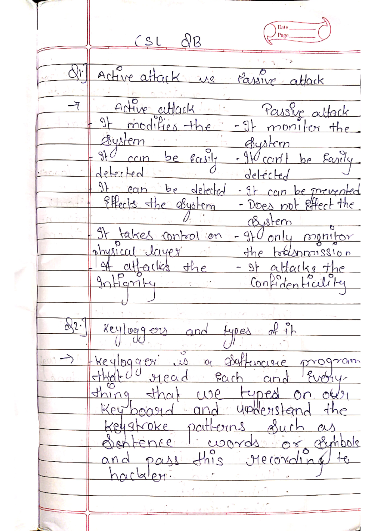 Cyber security and law imp questions - Bachelor of Engineering - Studocu