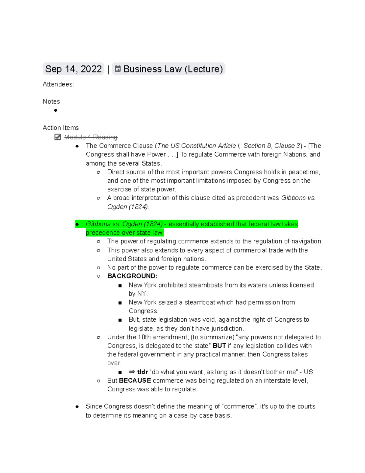 Notes - Business Law (Lecture) 6-8 - Sep 14, 2022 | Business Law ...