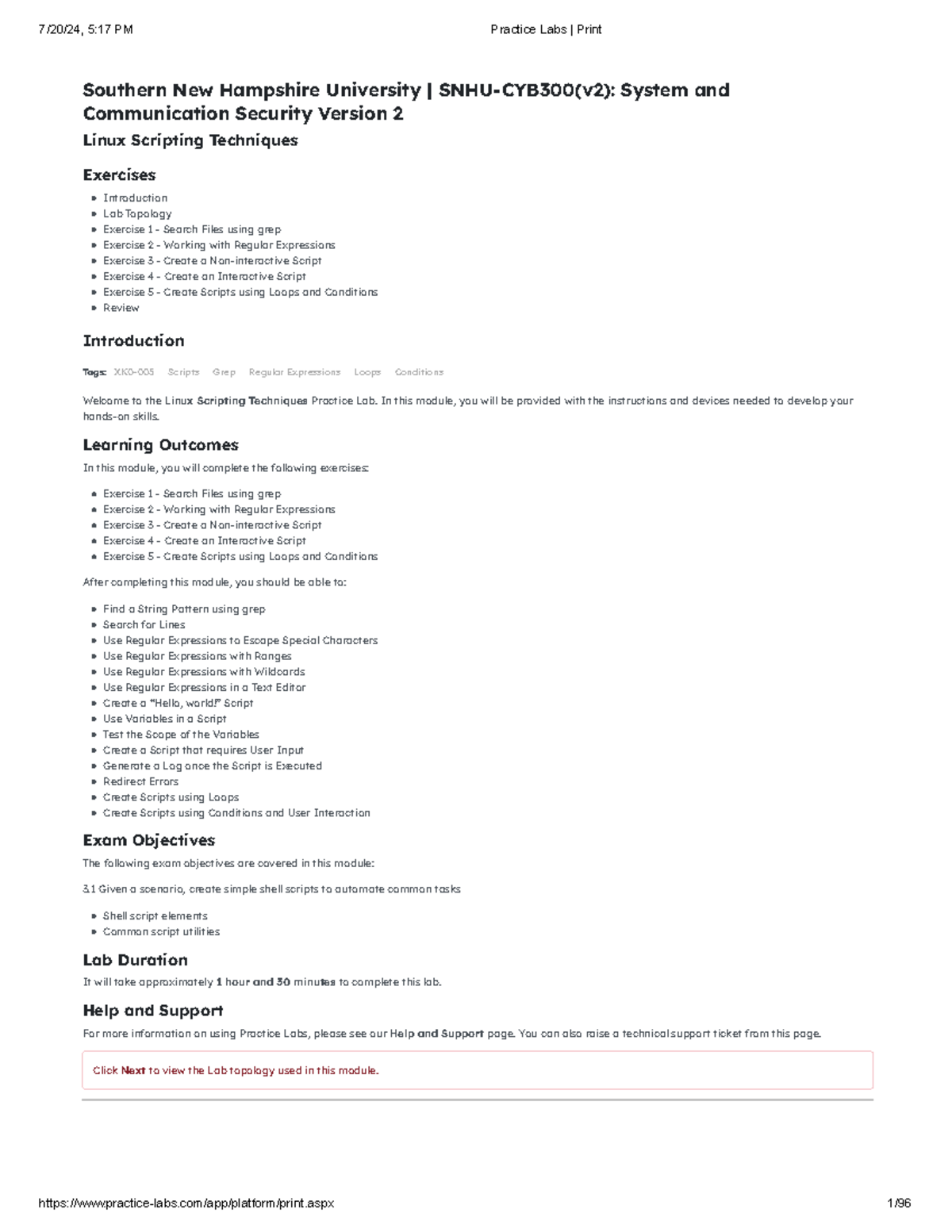 Linux Scripting Techniques System and Communication Security - Southern ...