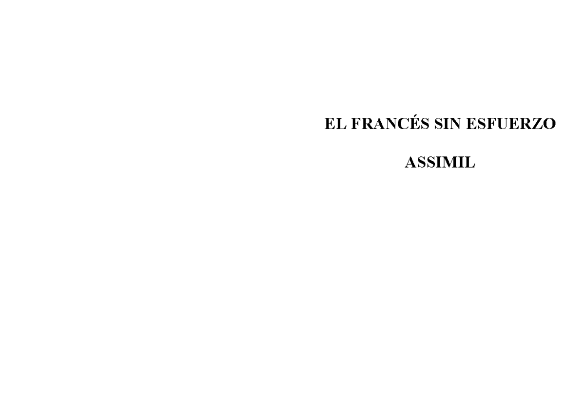 Assimil. El Francés Sin Esfuerzo ( PDFDrive ) - filosofia - EL FRANC