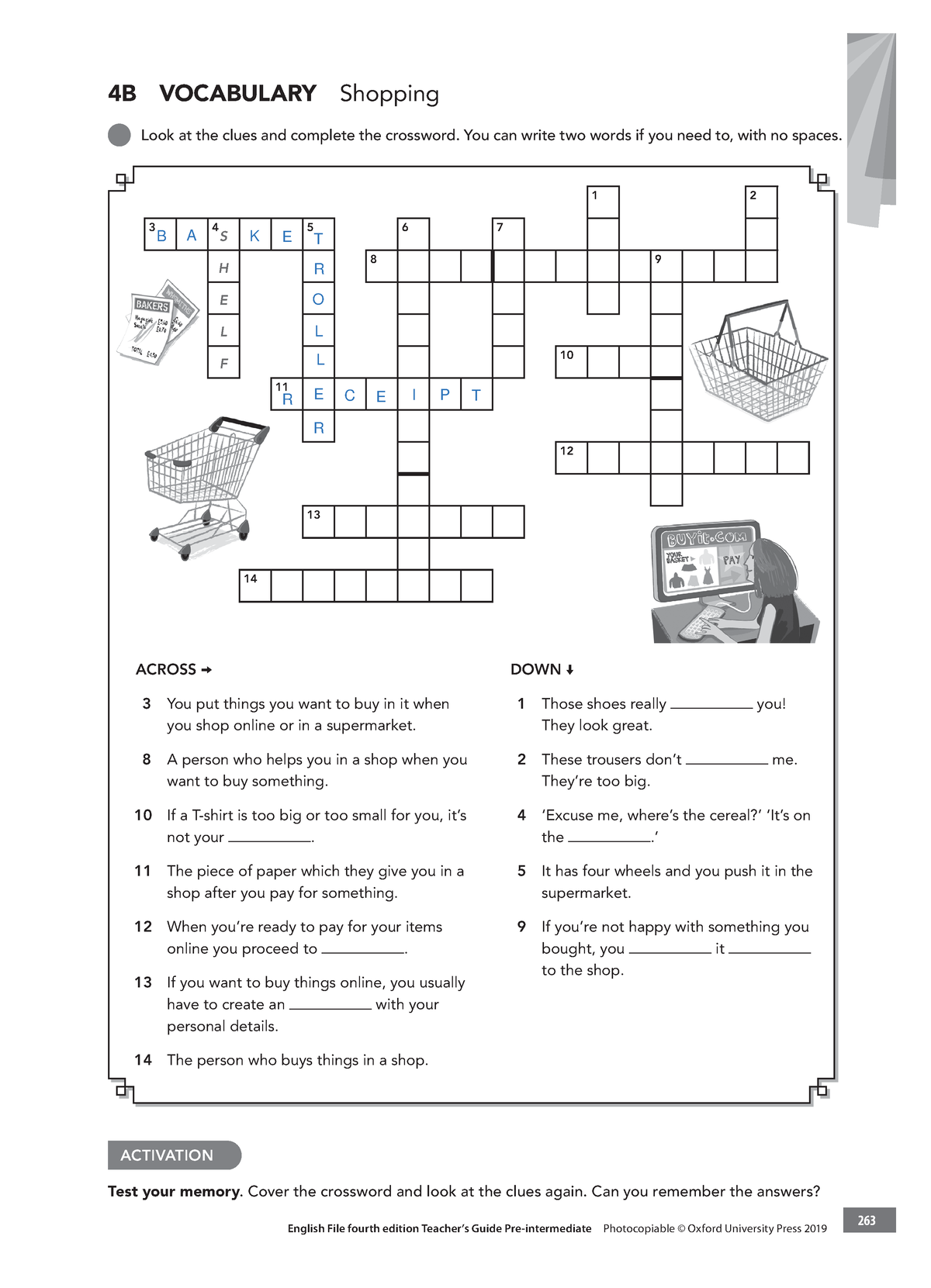 English File 4e Pre-intermediate Tg Pcm Vocab 4b - English File Fourth 