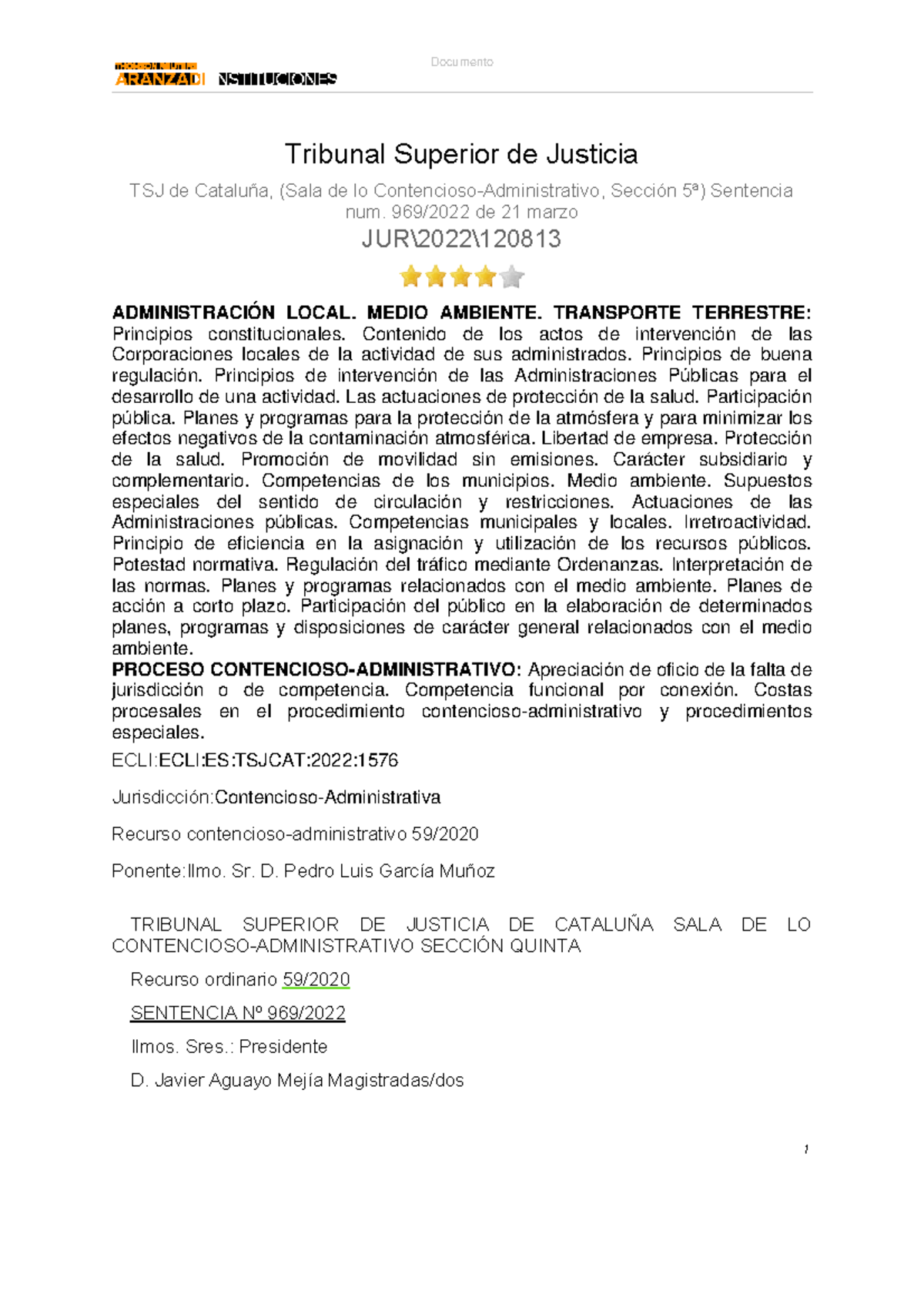 8.2. Sentencia Sobre Jurisdicción Y Otros Temas. 2023 Ordenanza De ...