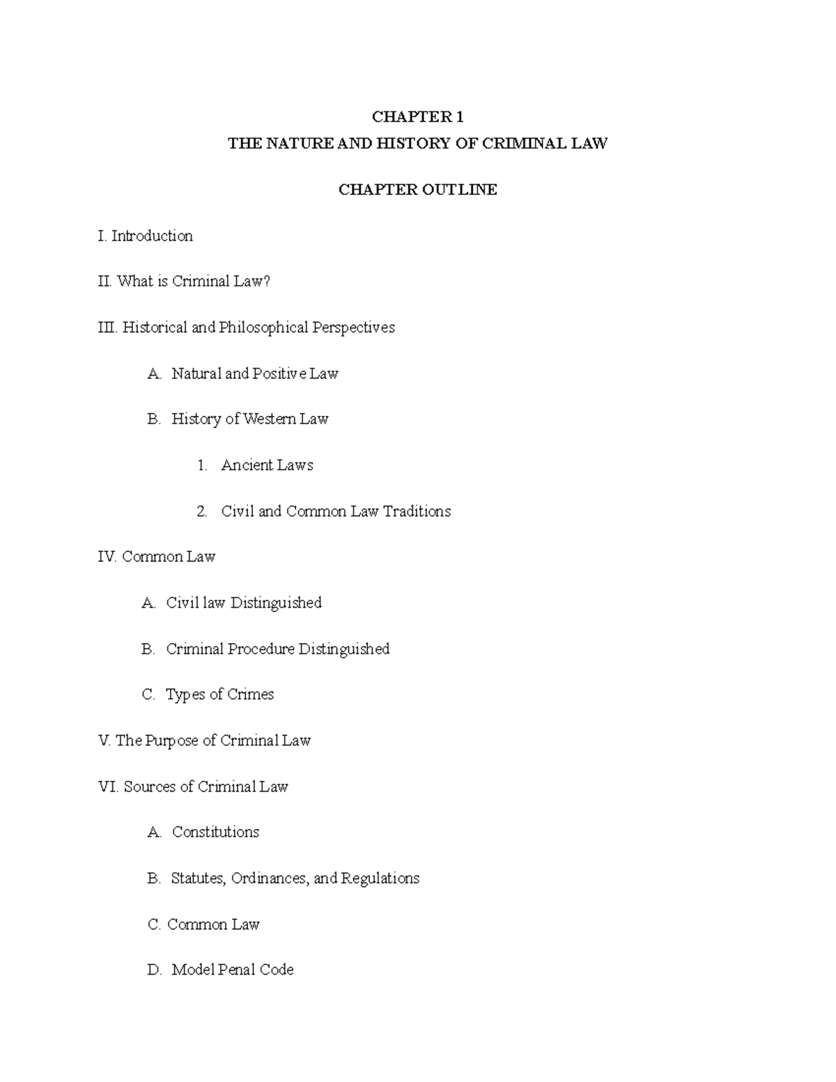 Chapter 1 Lecture Notes CL - CHAPTER 1 THE NATURE AND HISTORY OF ...