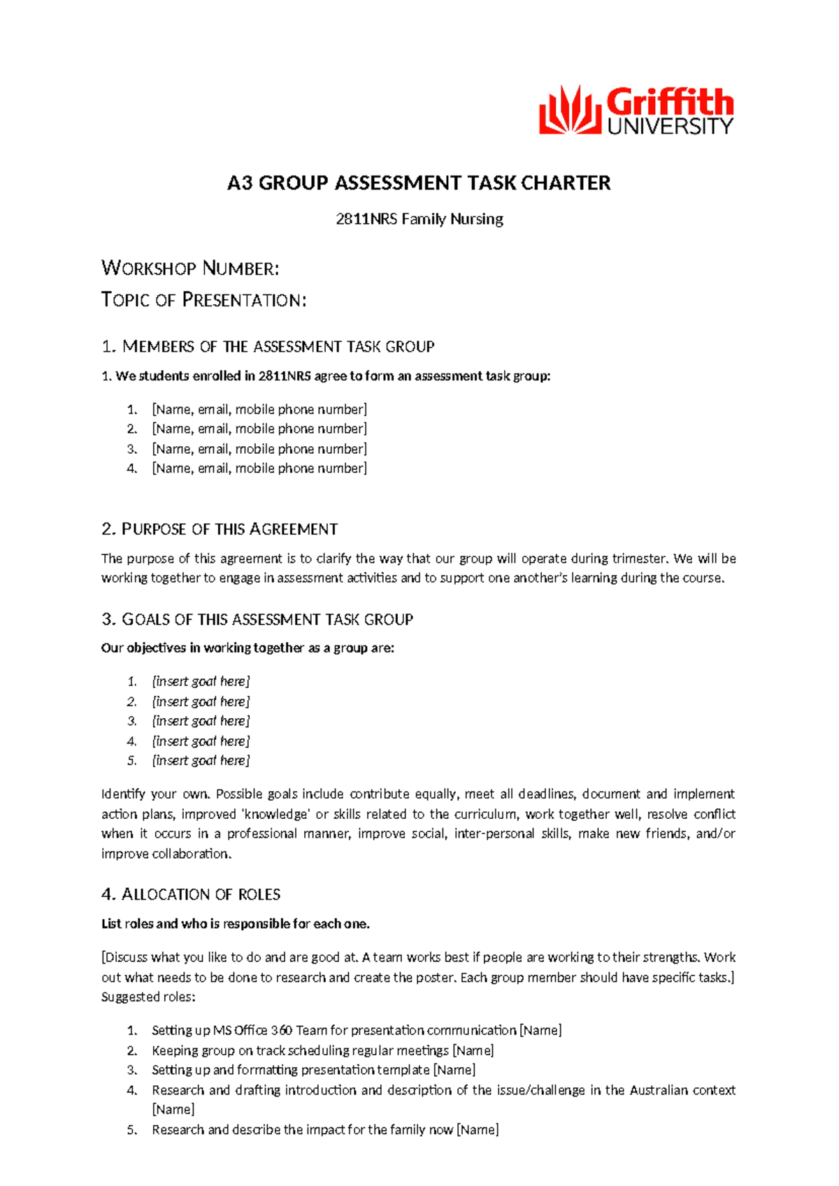 2811NRS Group Charter A3 2024 - A3 GROUP ASSESSMENT TASK CHARTER ...