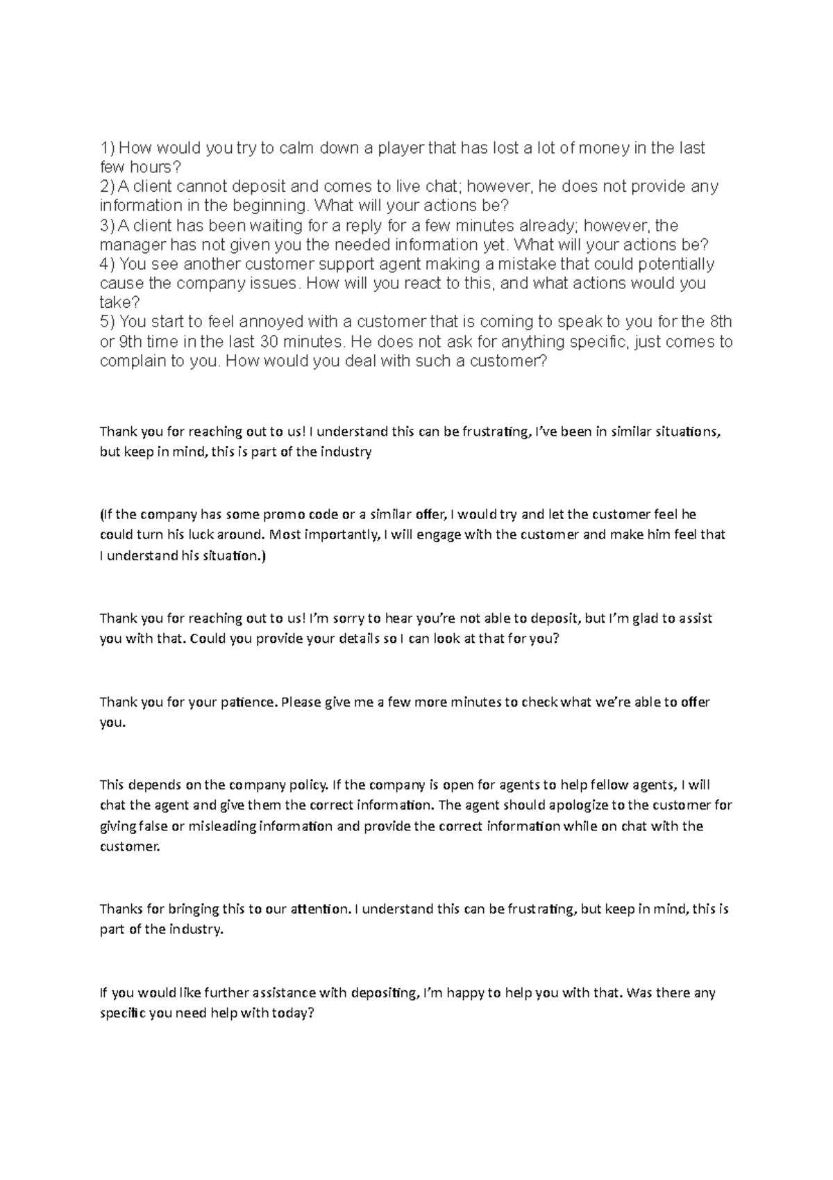 Translate answers this is just a guideline for students 1) How