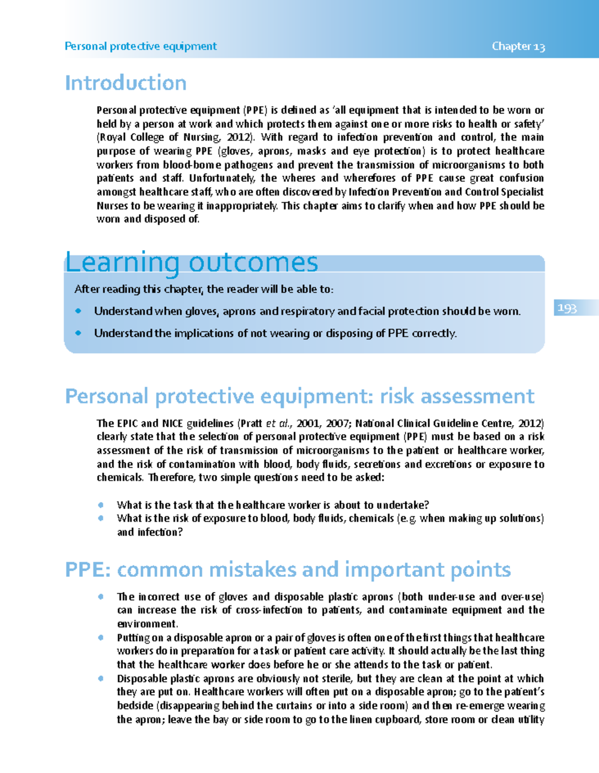 Fundamentals of Infection Prevention and Control Theory and Practice