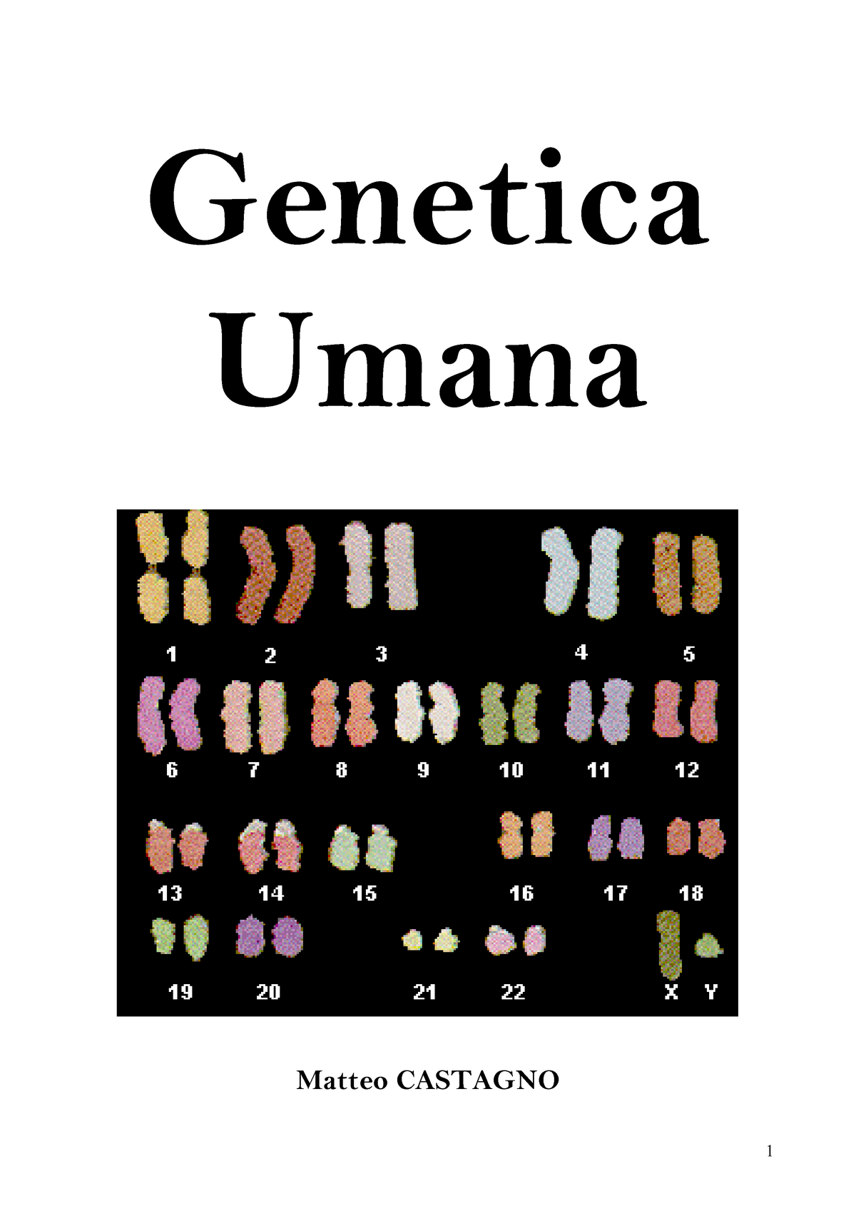 genetica molecolare umana pdf